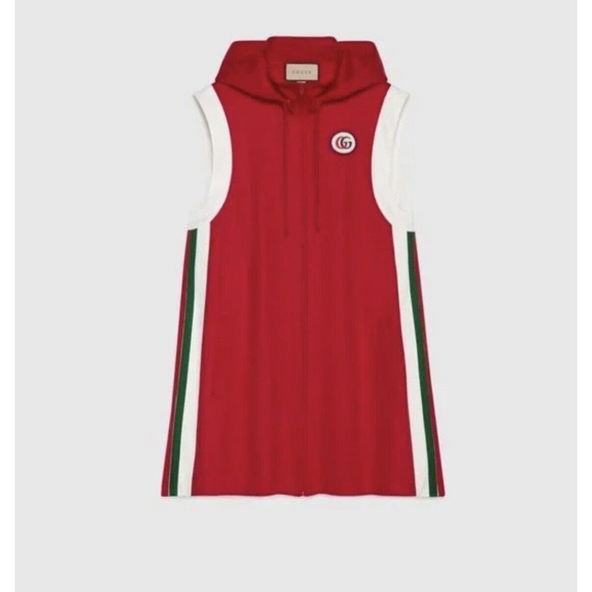 Gucci ❤️💚🤍Gucci Technical Jersey Removable Hoodie Dress❤️💚🤍 si Size S / US 4 / IT 40 - 1 Thumbnail