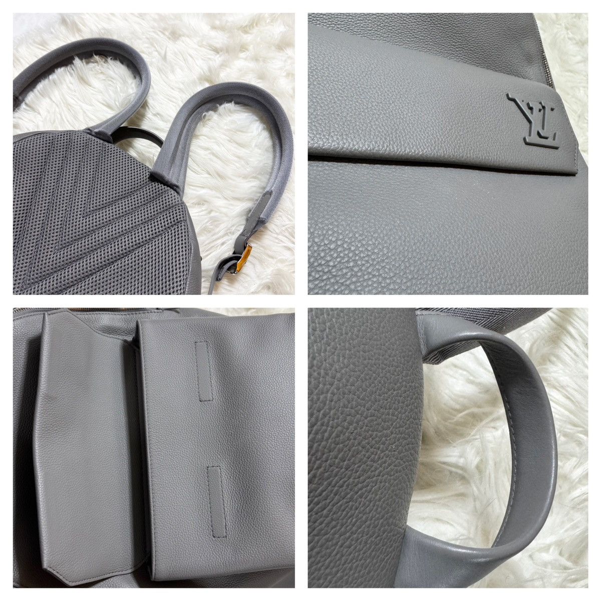 Louis Vuitton Authentic Louis Vuitton LV Aerogram Takeoff Leather Backpack Size ONE SIZE - 13 Thumbnail