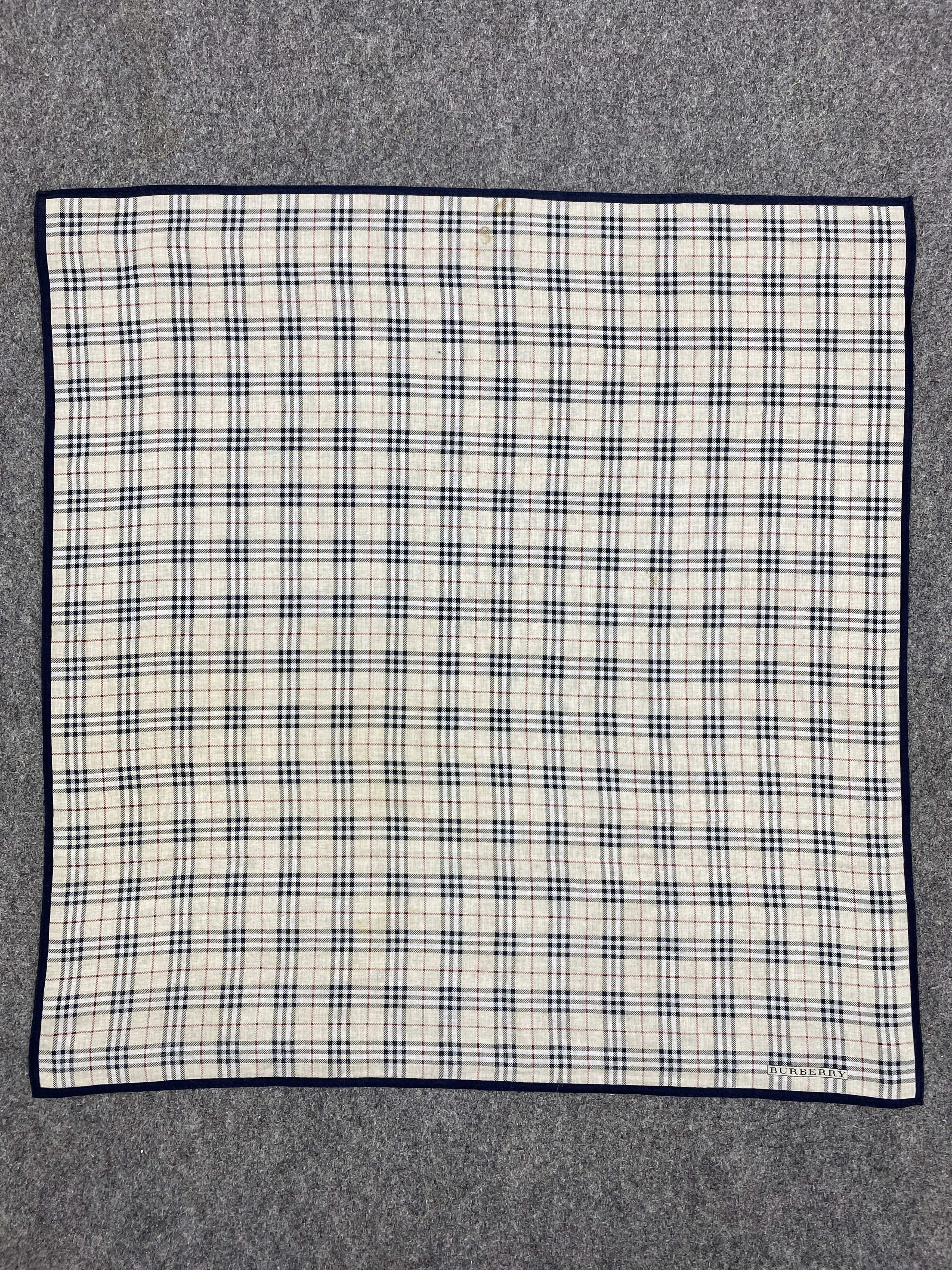 Burberry × Vintage Burberrys Handkerchief / Bandana / Neckerchief HKC0254 Size ONE SIZE - 4 Thumbnail