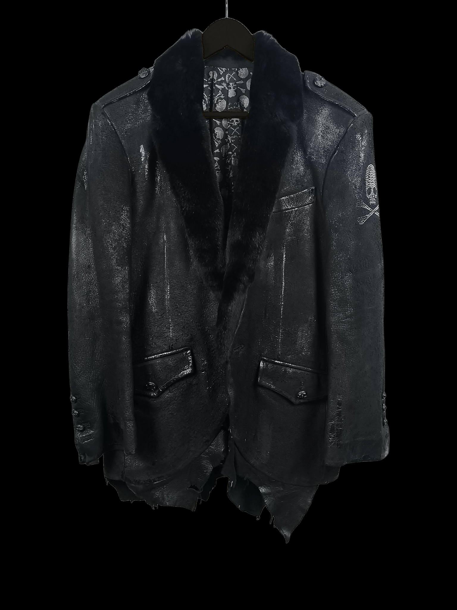 Roen roen by hiromu takahara distressed deer & rabbit fur coat Size US M / EU 48-50 / 2 - 1 Thumbnail