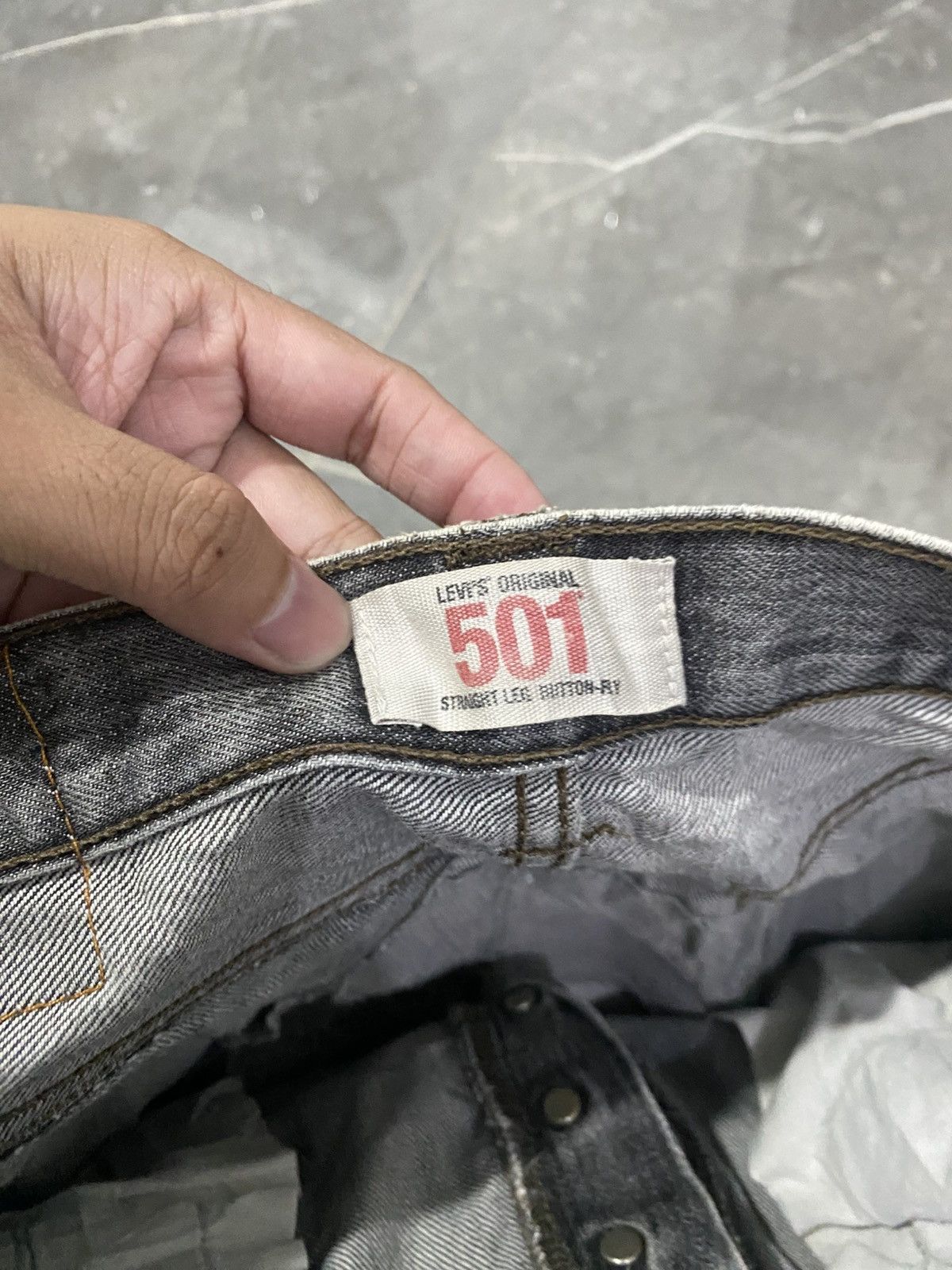 Levi's 🖤BLACKFRIDAY🖤Levis 501 Denim Stonewash Distressed Size US 29 - 9 Thumbnail