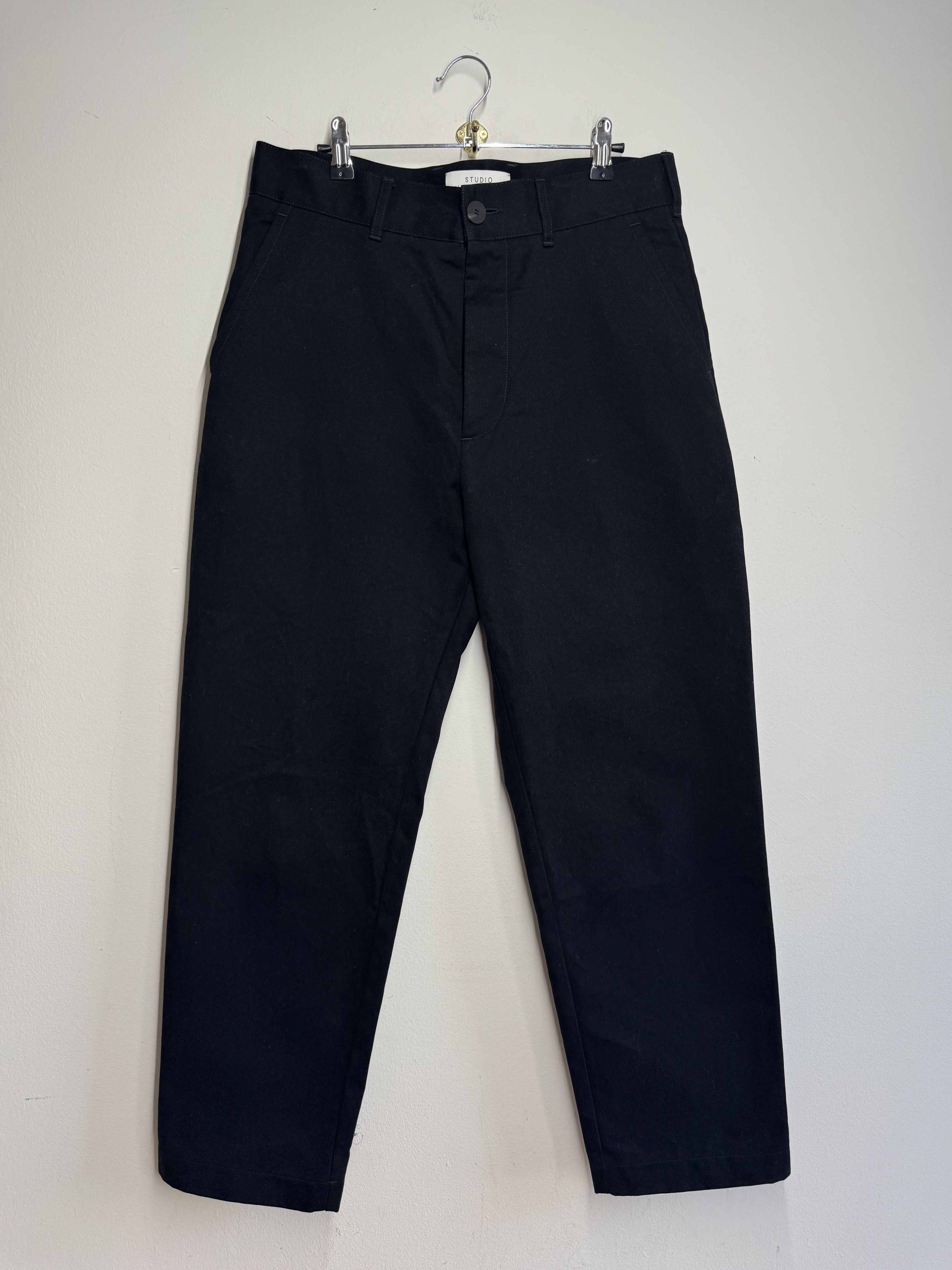 Studio Nicholson Yale Double Pleat Volume Pant in Powder Cotton
