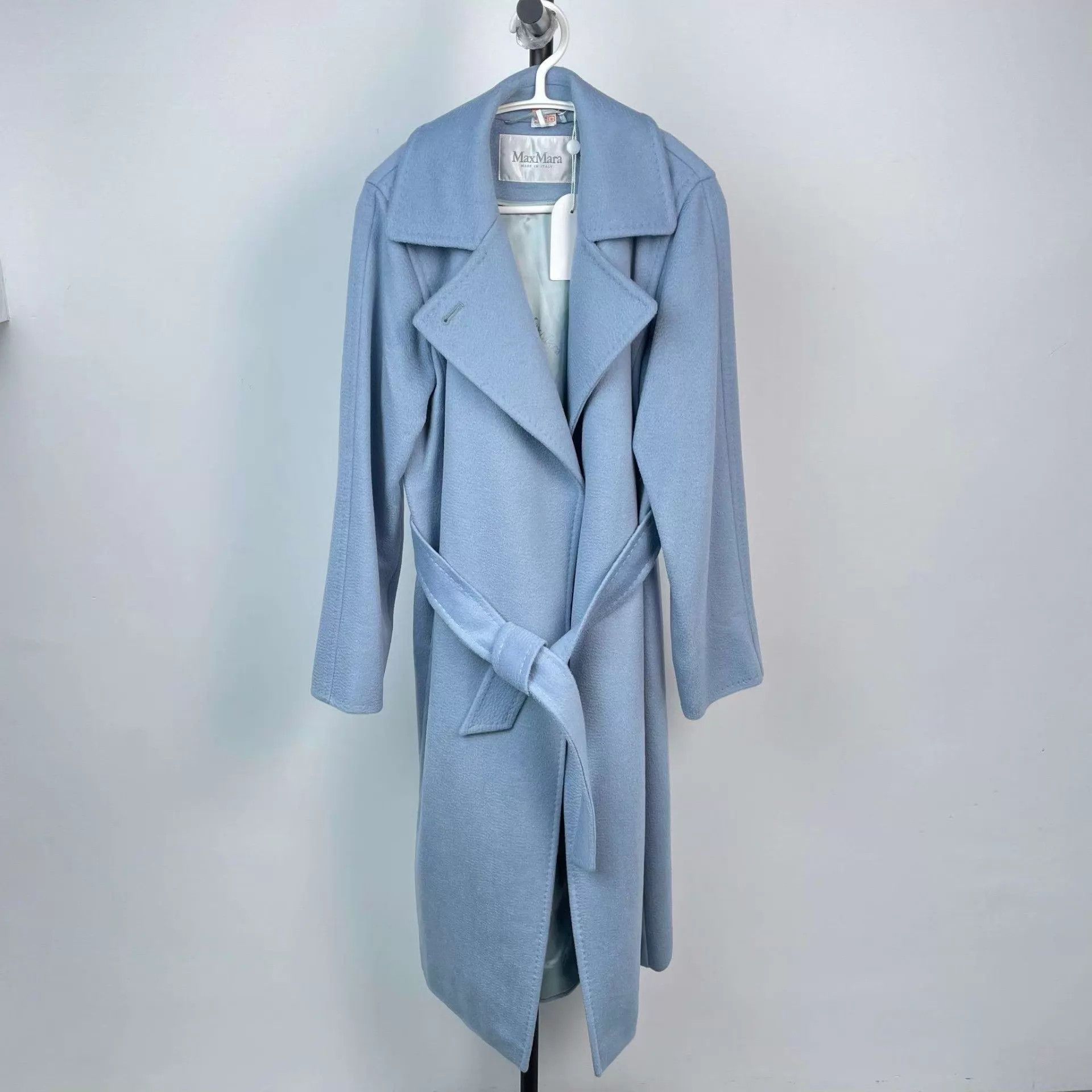 Max Mara Maxmara Blue Cashmere Coat 32 Size XXS / US 00 / IT 34 - 1 Thumbnail