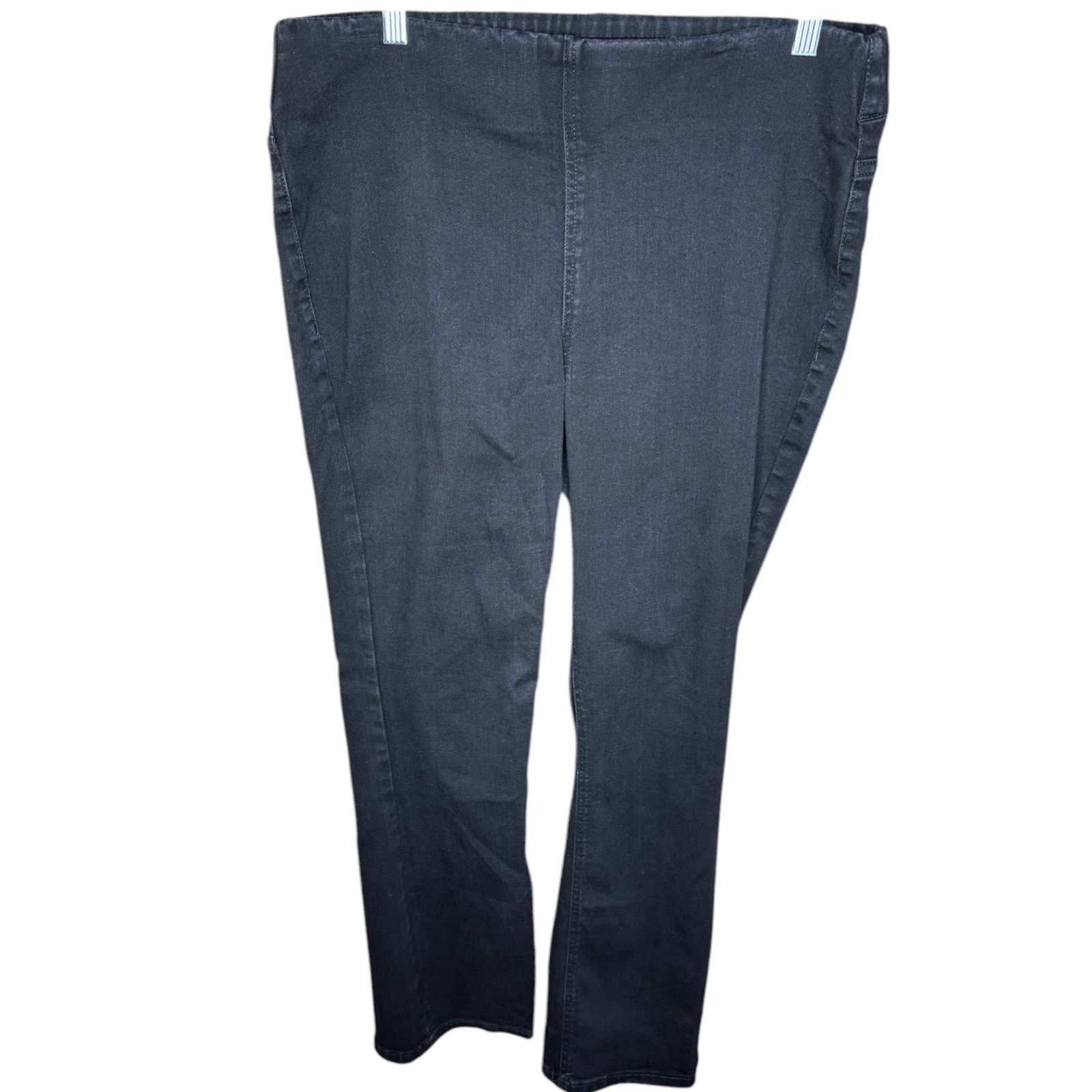 Denim & Co. Denim & Co. Signature Perfect Flex Pull-On Jeans Womens 14 Size 36" / US 14 / IT 50 - 1 Thumbnail