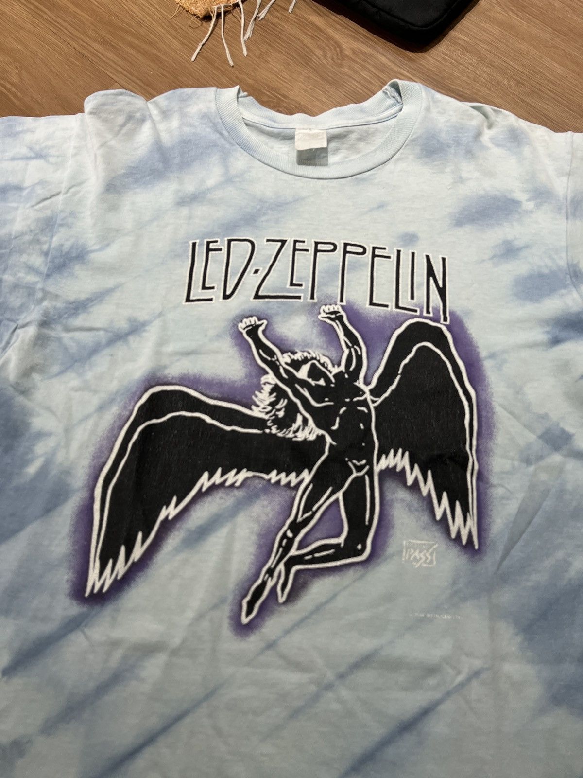 Band Tees Vintage 90’s Led Zeppelin Tiedye Backstage Pass Tshirt Size US XL / EU 56 / 4 - 1 Thumbnail