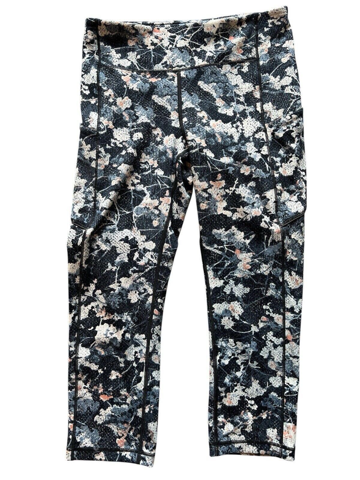 Designer Lululemon Speed Up Crop Leggings 8 Spring Bloom Size 30" / US 8 / IT 44 - 2 Thumbnail