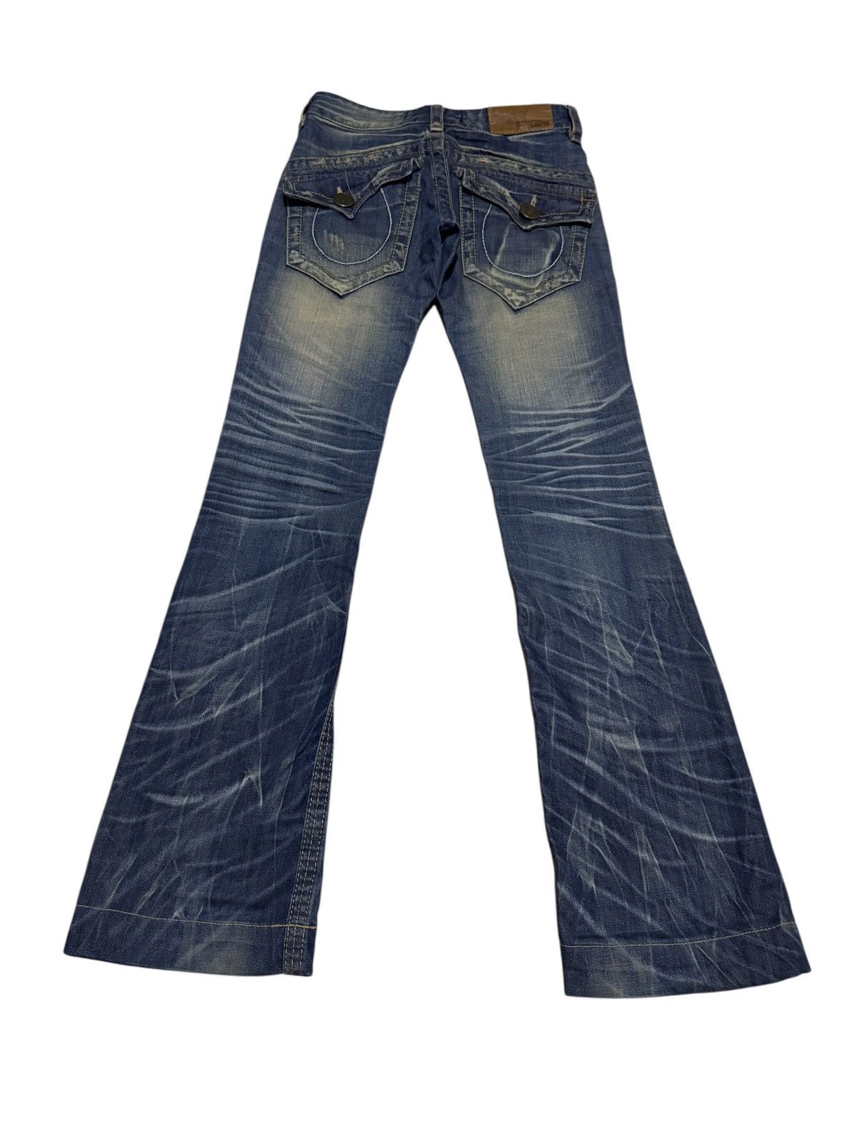 Hysteric Glamour × If Six Was Nine × Le Grande Bleu (L.G.B.) 🔥 Super Flare Lolita Mudmax Jeans Bootcut Size US 28 / EU 44 - 2 Thumbnail