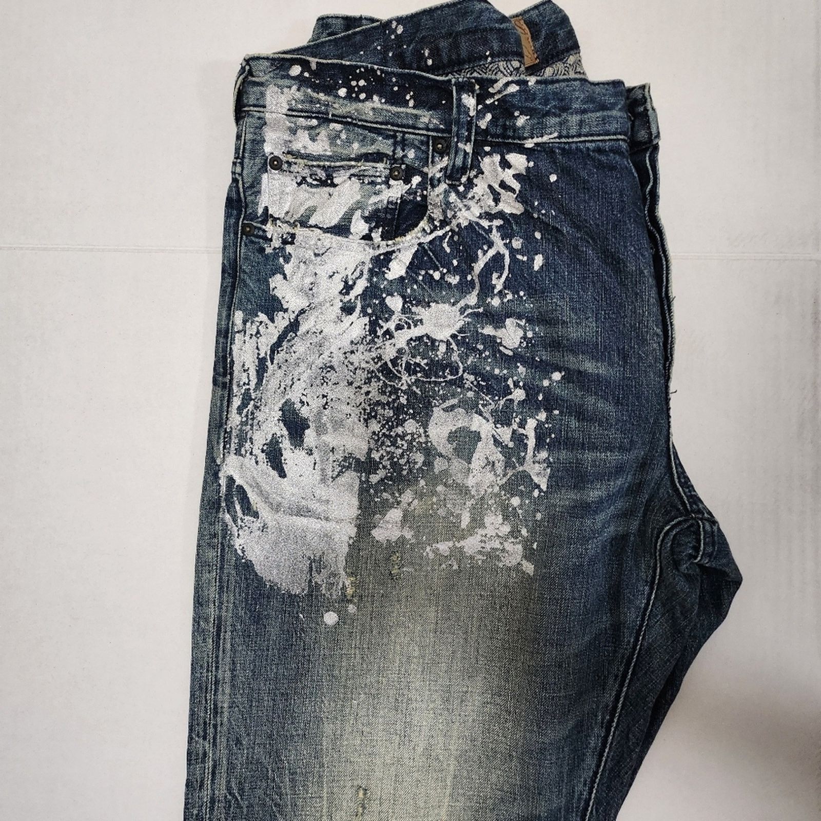 Prps PRPS Silver Splash Jeans Size US 40 / EU 56 - 2 Thumbnail