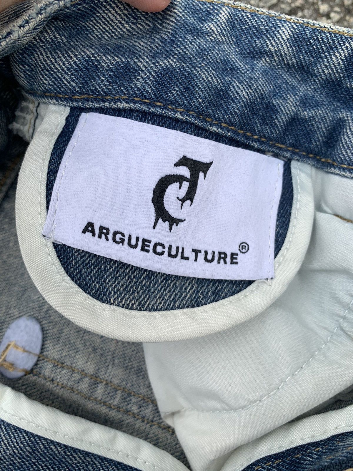 Japanese Brand × Kapital × Vintage FLARE💥 ARGUECULTURE JAPANESE PUNK STYLE DISTRESSED DENIM☠️🎌 Size US 31 - 16 Thumbnail