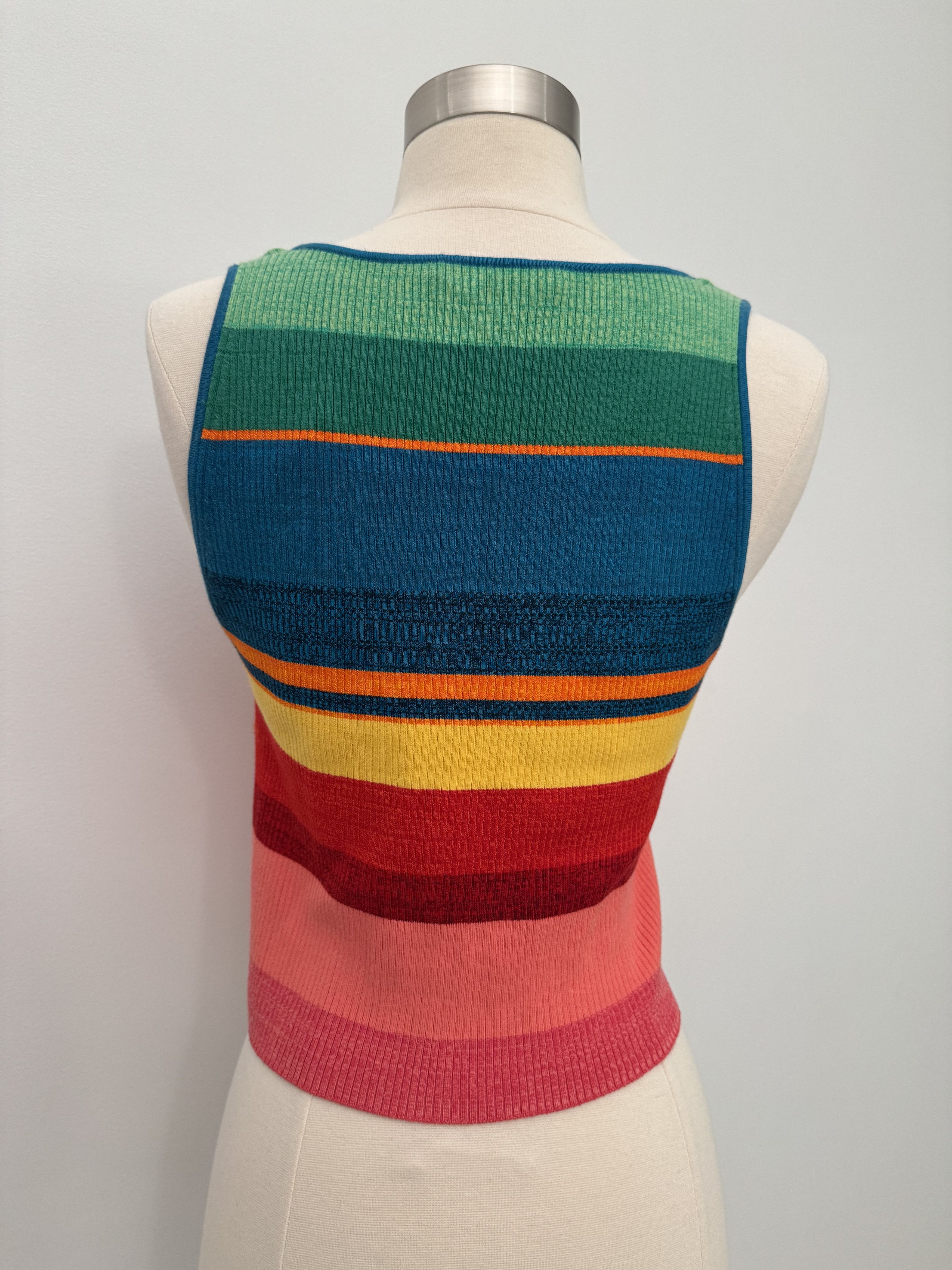 Alice + Olivia DARYN BUTTON CROPPED TANK Size M / US 6-8 / IT 42-44 - 5 Thumbnail