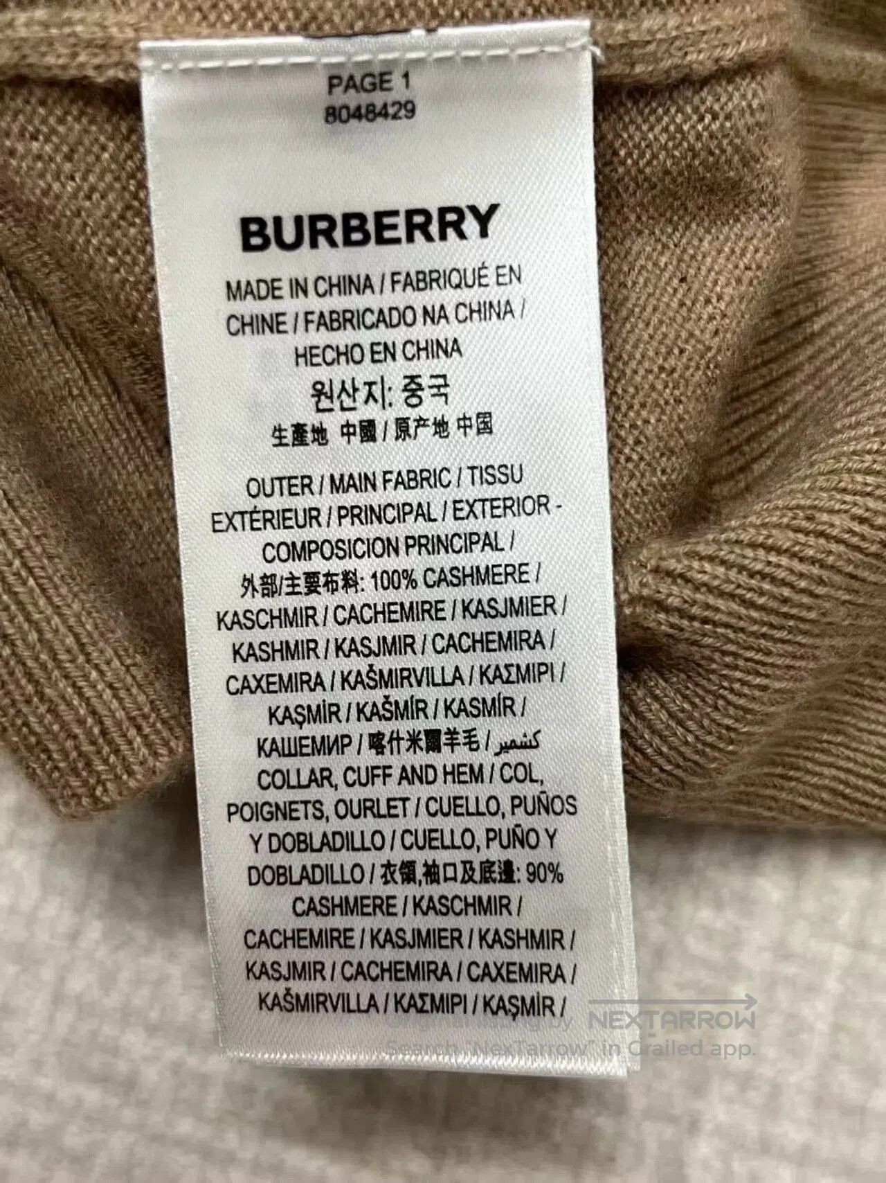 Burberry Burberry Knit Sweater with Monogram Logo. Size M / US 6-8 / IT 42-44 - 3 Thumbnail