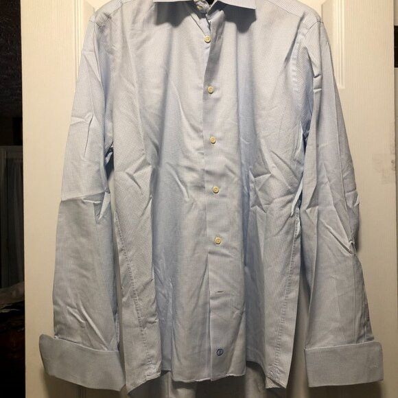 David Donahue David Donahue men's cotton dress shirt trim fit 17/34-35 Size US XL / EU 56 / 4 - 2 Thumbnail