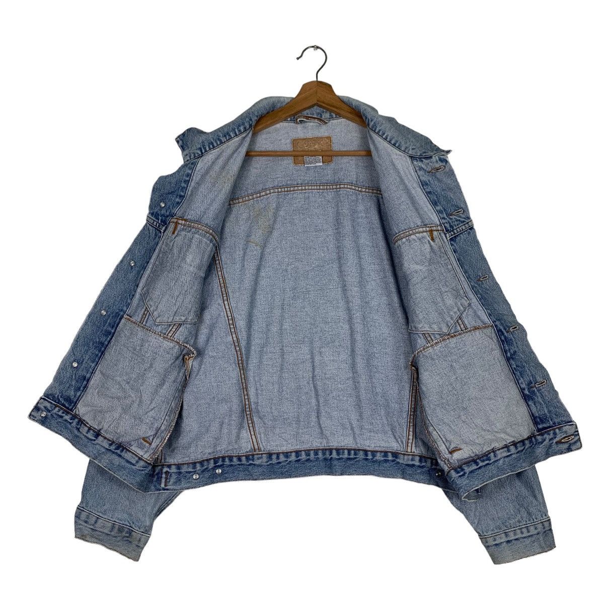 Vintage CANYON RIVER BLUES Trucker Washed Denim Jacket #0512-C23 Size US L / EU 52-54 / 3 - 9 Thumbnail