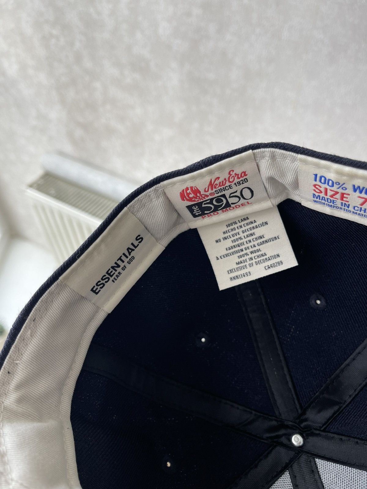 Essentials × New Era 7 1/8 New Era Fear of God Essentials Fitted Cap 59FIFTY Size ONE SIZE - 8 Thumbnail