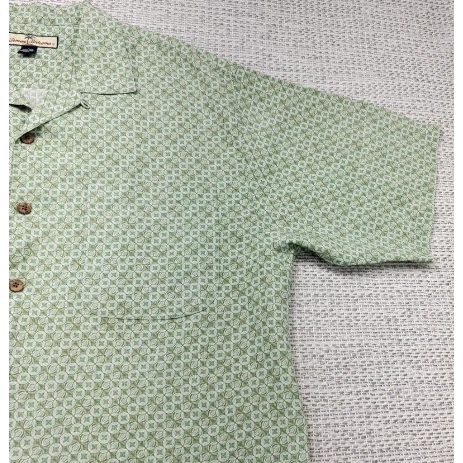 Tommy Bahama Tommy Bahama Shirt Mens L Silk Linen Hawaiian Casual Button Up Sunglass Loop Size US L / EU 52-54 / 3 - 5 Thumbnail
