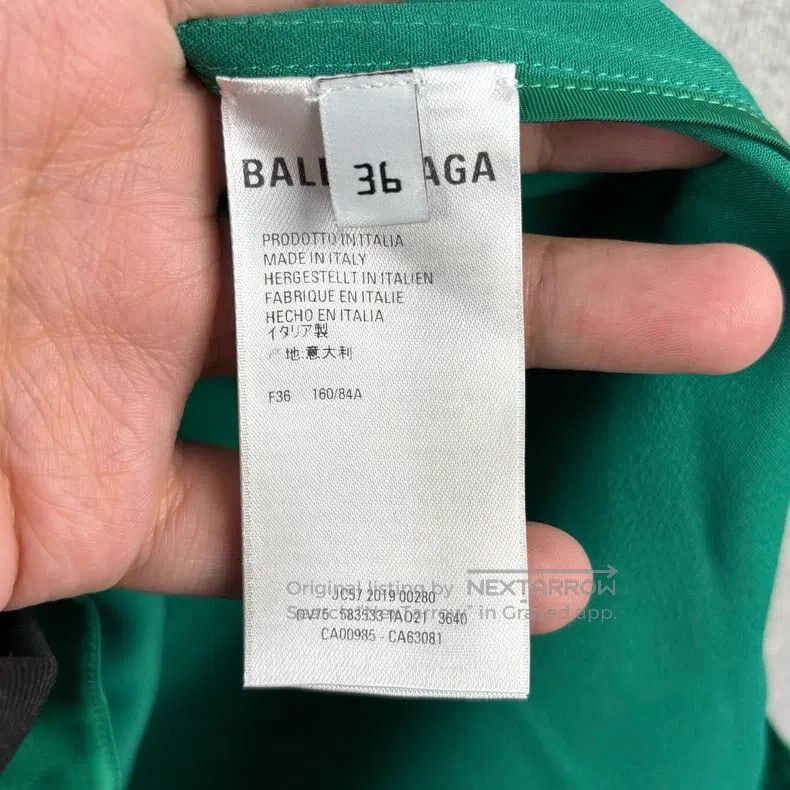 Balenciaga Balenciaga Single-Button Loose Long Sleeve Silk Shirt Size XS / US 0-2 / IT 36-38 - 5 Thumbnail