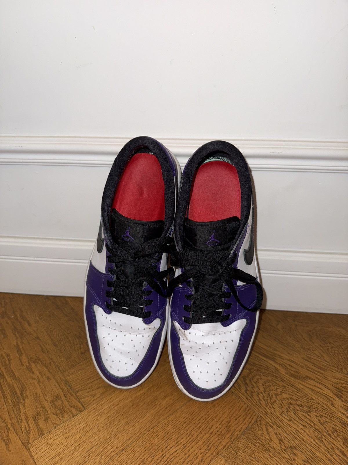 Nike Air Jordan 1 Low Golf "Court Purple Size US 12.5 / EU 45-46 - 4 Thumbnail