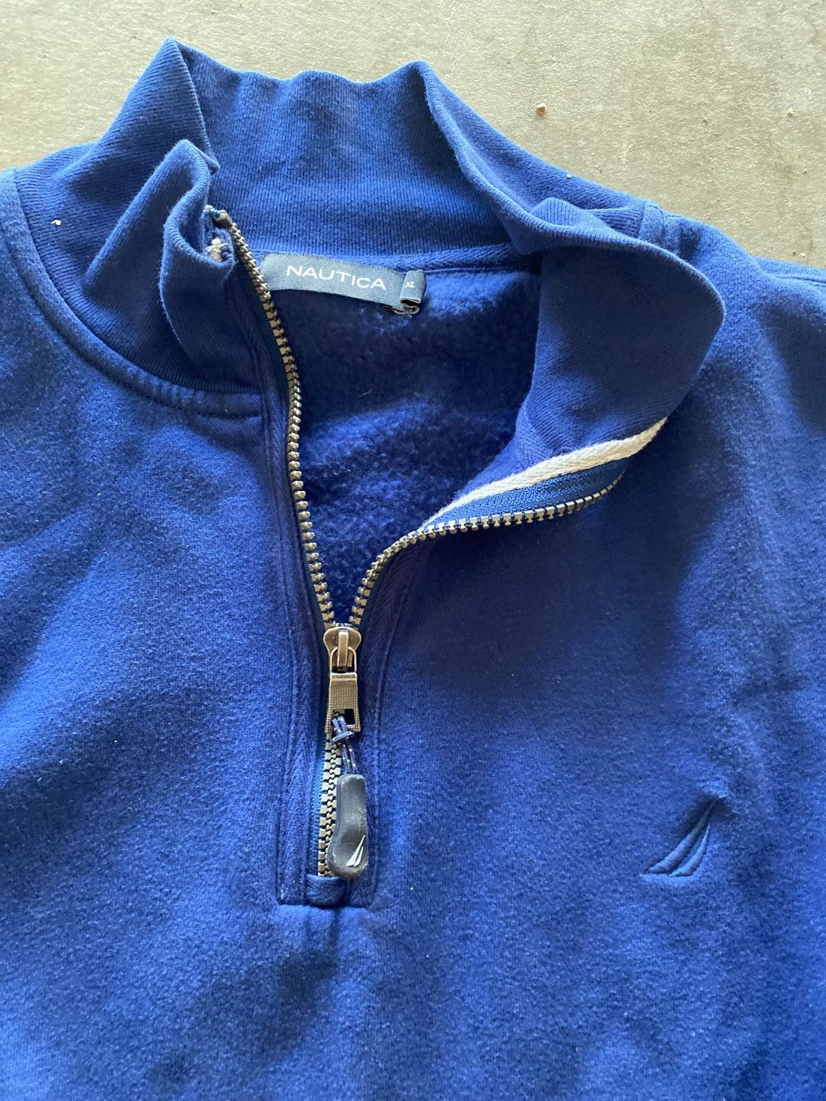 Nautica Vintage Navy Nautica Quarter Zip Size US XL / EU 56 / 4 - 3 Thumbnail
