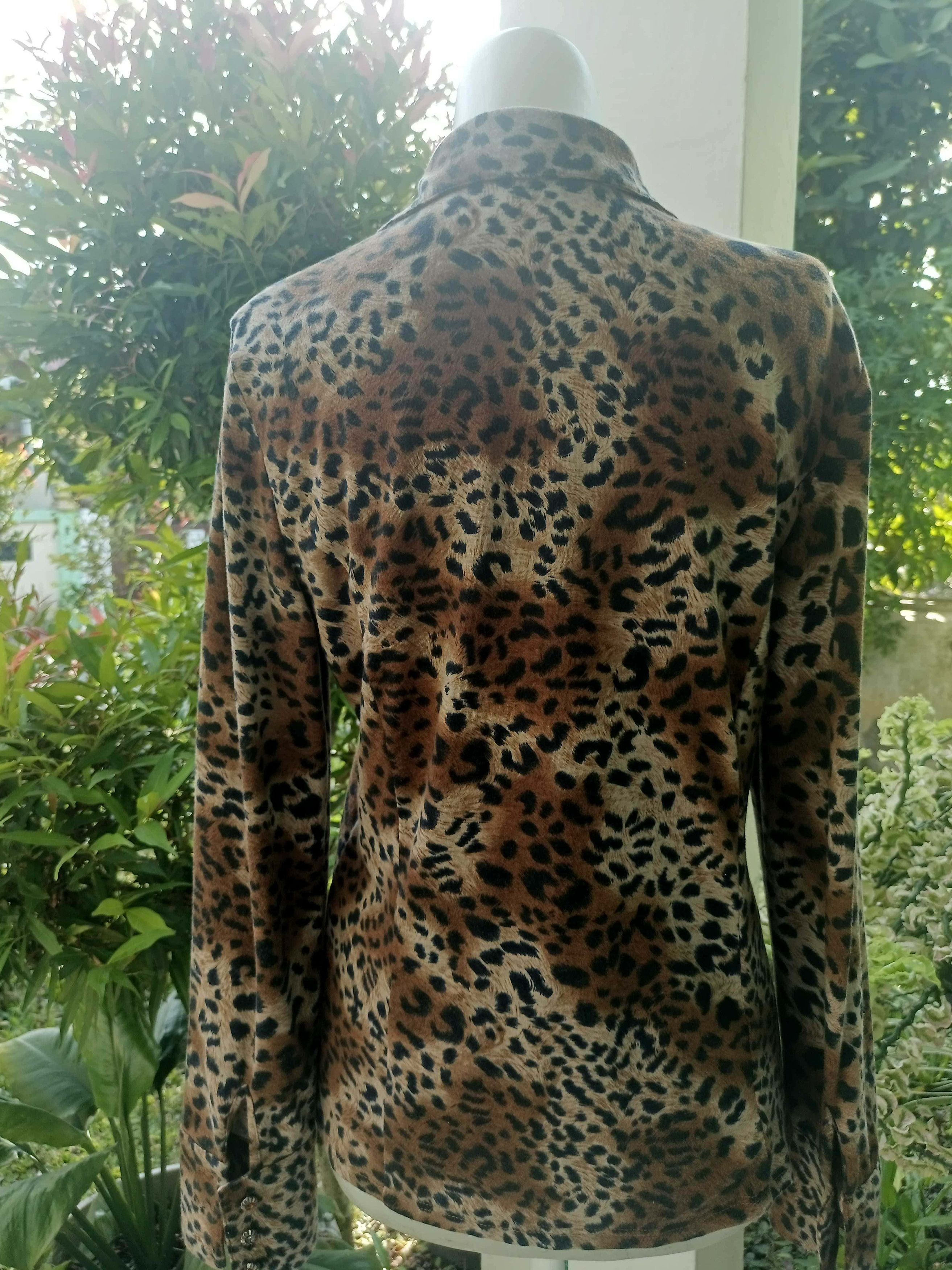 The Unbranded Brand FABIO FERRETTI Leopard Lace Shirt Size M / US 6-8 / IT 42-44 - 21 Thumbnail