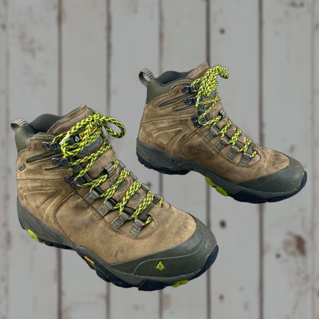Vasque Vasque Womens 9.5 Taku GTX Brown Leather Gore-Tex Hiking Boots Vibram Sole 7401 Boots Wool? Size US 7 / IT 37 - 1 Thumbnail