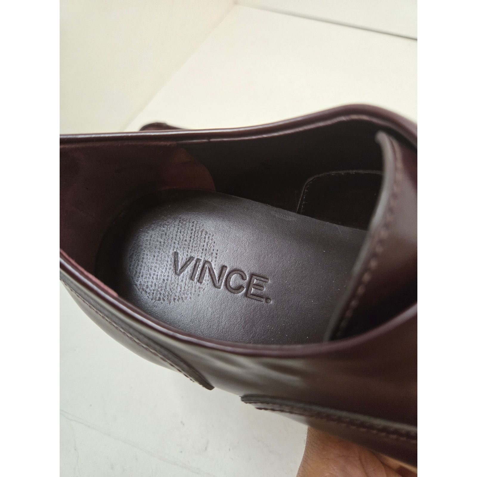Vince Vince Nelson Leather Slip-on Sneaker Maroon Size US 7.5 / IT 37.5 - 5 Thumbnail