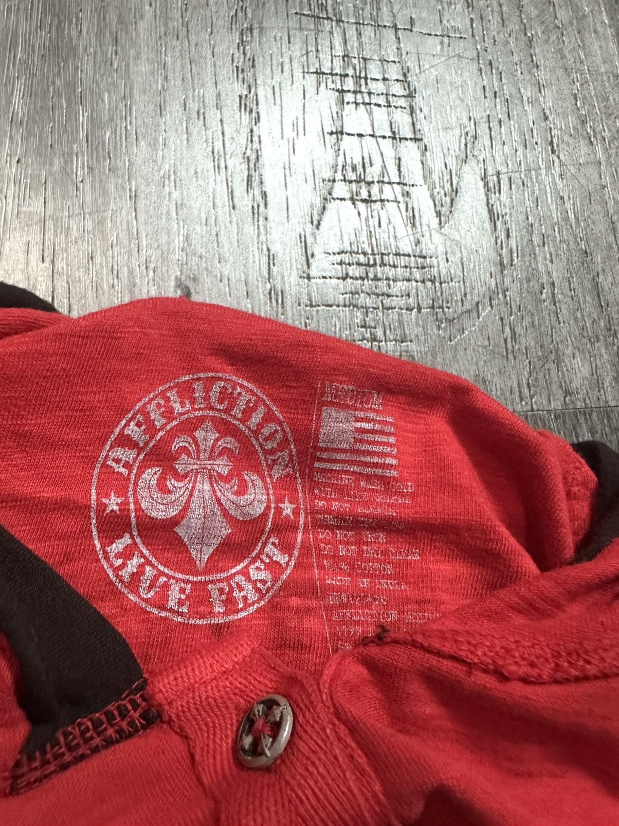 Affliction × Vintage “ELITIST BUTTON-UP HOODIE “Affliction Size M / US 6-8 / IT 42-44 - 3 Thumbnail