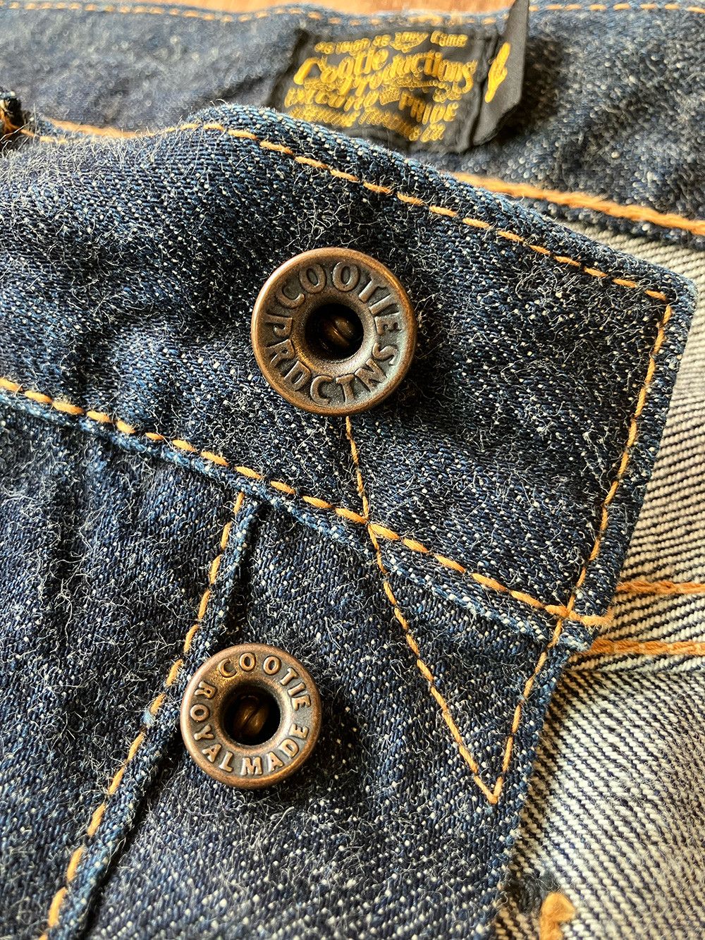 Japanese Brand COOTIE PRODUCTIONS W32 x L 31 Tapered Selvedge Jeans Size US 32 / EU 48 - 7 Thumbnail