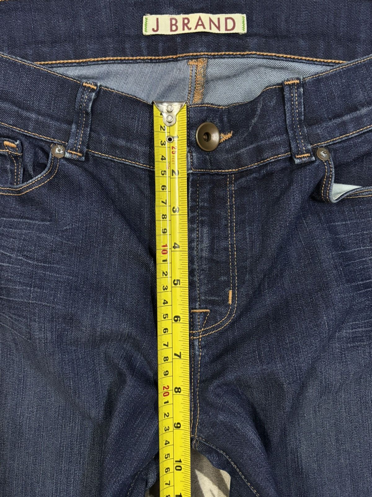 J Brand Vintage J Brand Dark Blue Wash Flare Bell Bottom Jeans Size 31" - 14 Thumbnail