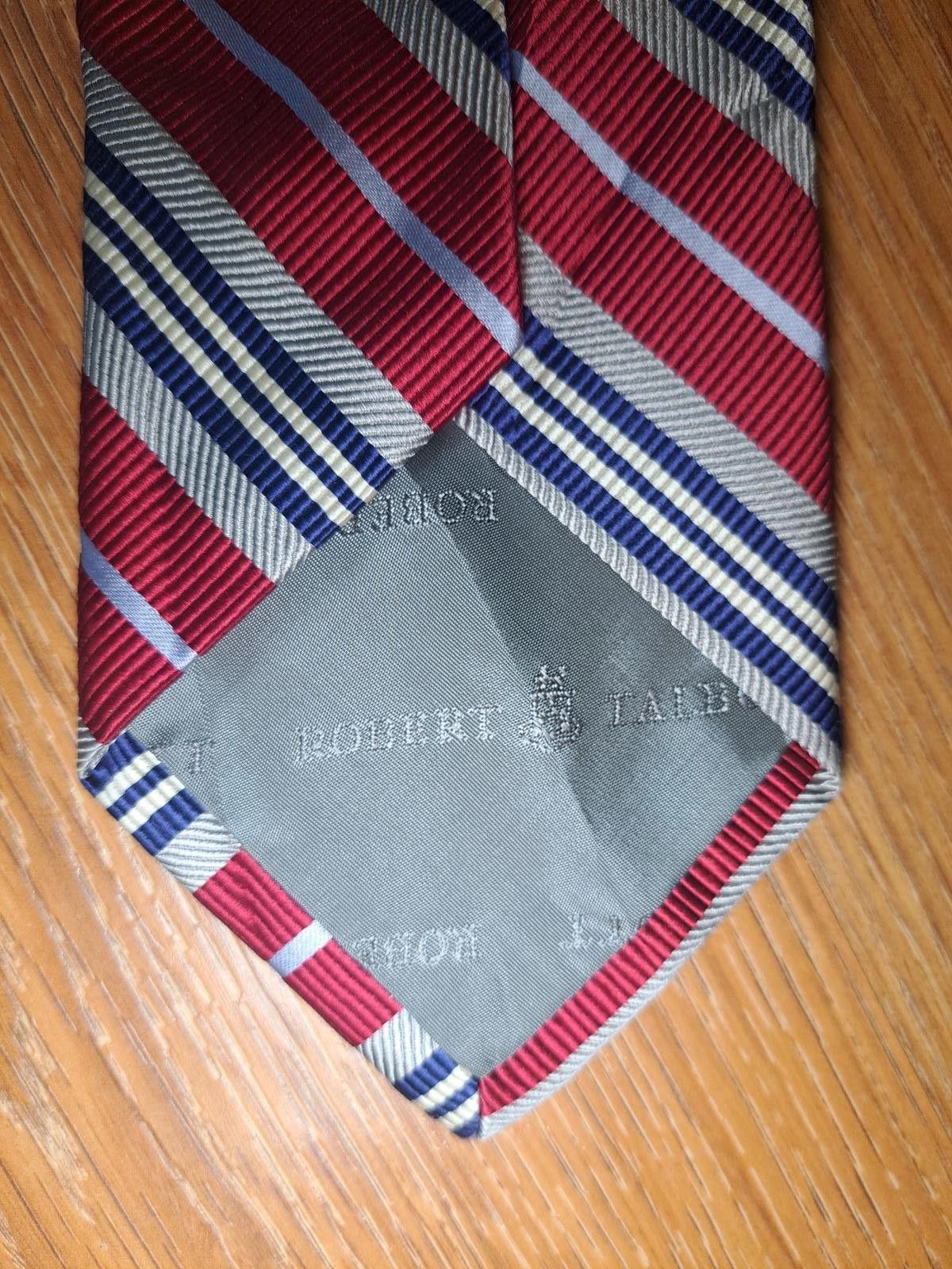 Robert Talbott Robert Talbott Silk Cotton Tie Multicolor Striped Wide Size ONE SIZE - 5 Thumbnail