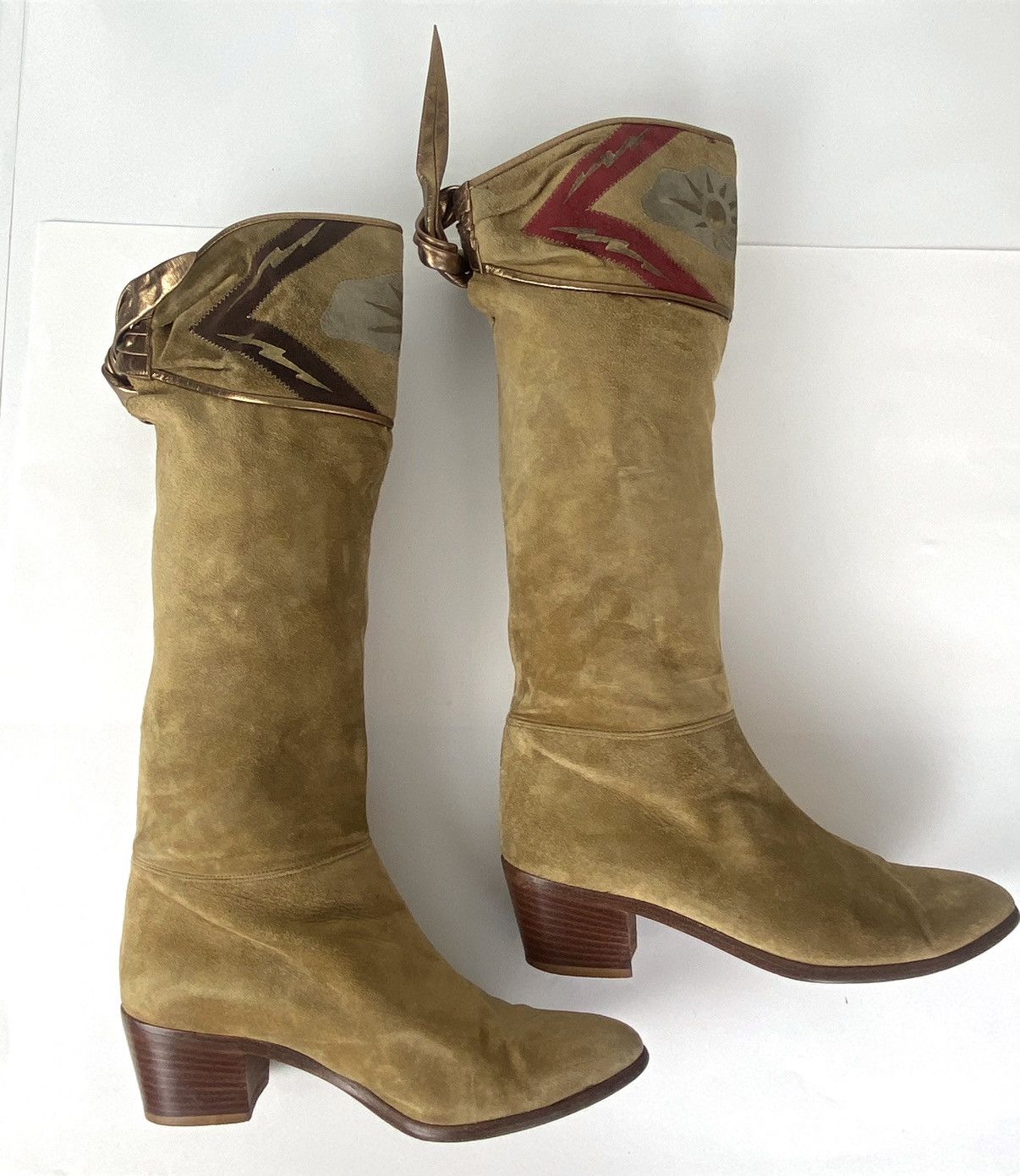 Vintage Vintage JOAN And DAVID Couture Womens Suede Boots 6 M Size US 6 / IT 36 - 8 Thumbnail