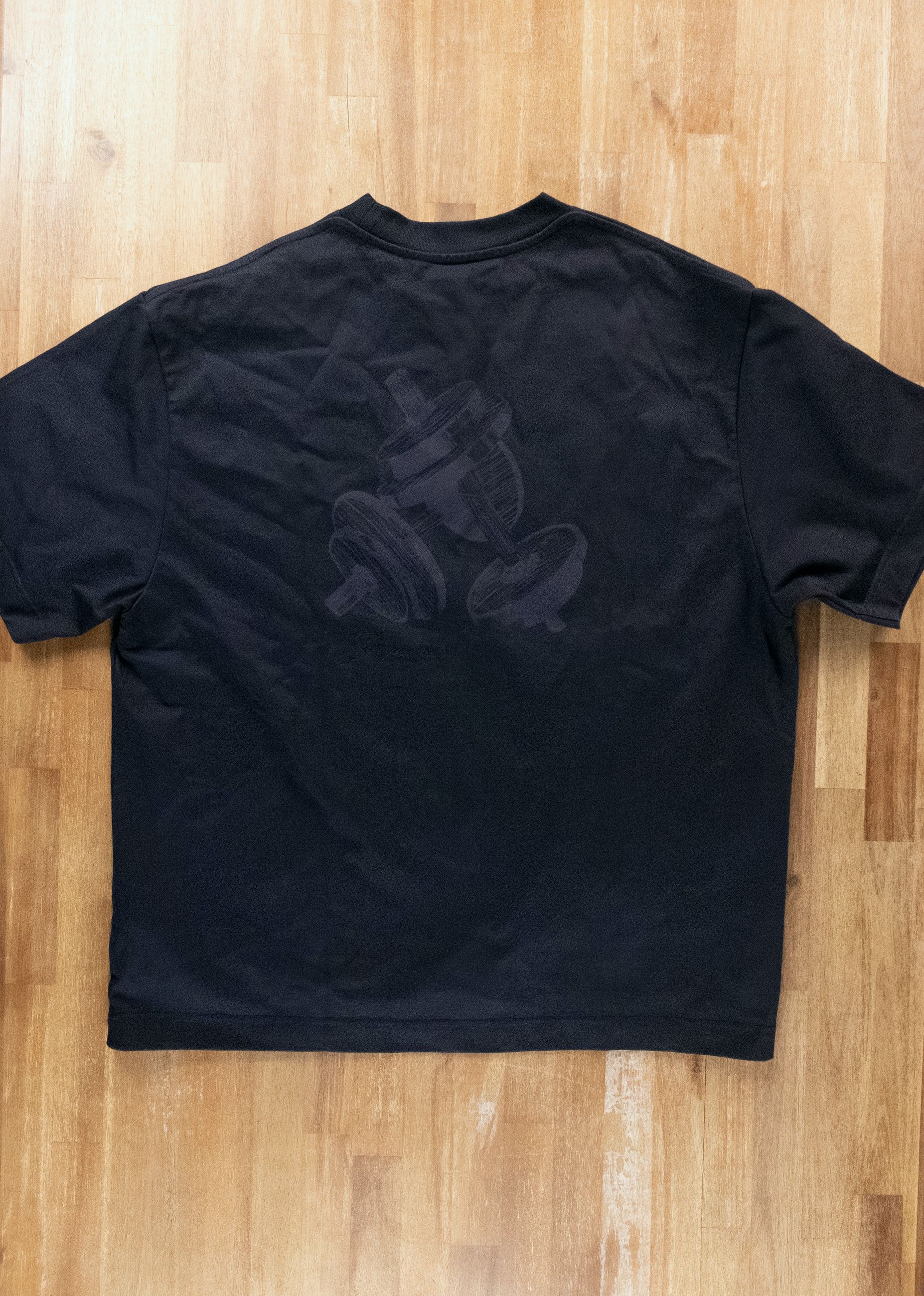 Jacquemus JACQUEMUS Haltères navy blue relaxed barbell t-shirt Large Size US L / EU 52-54 / 3 - 9 Thumbnail