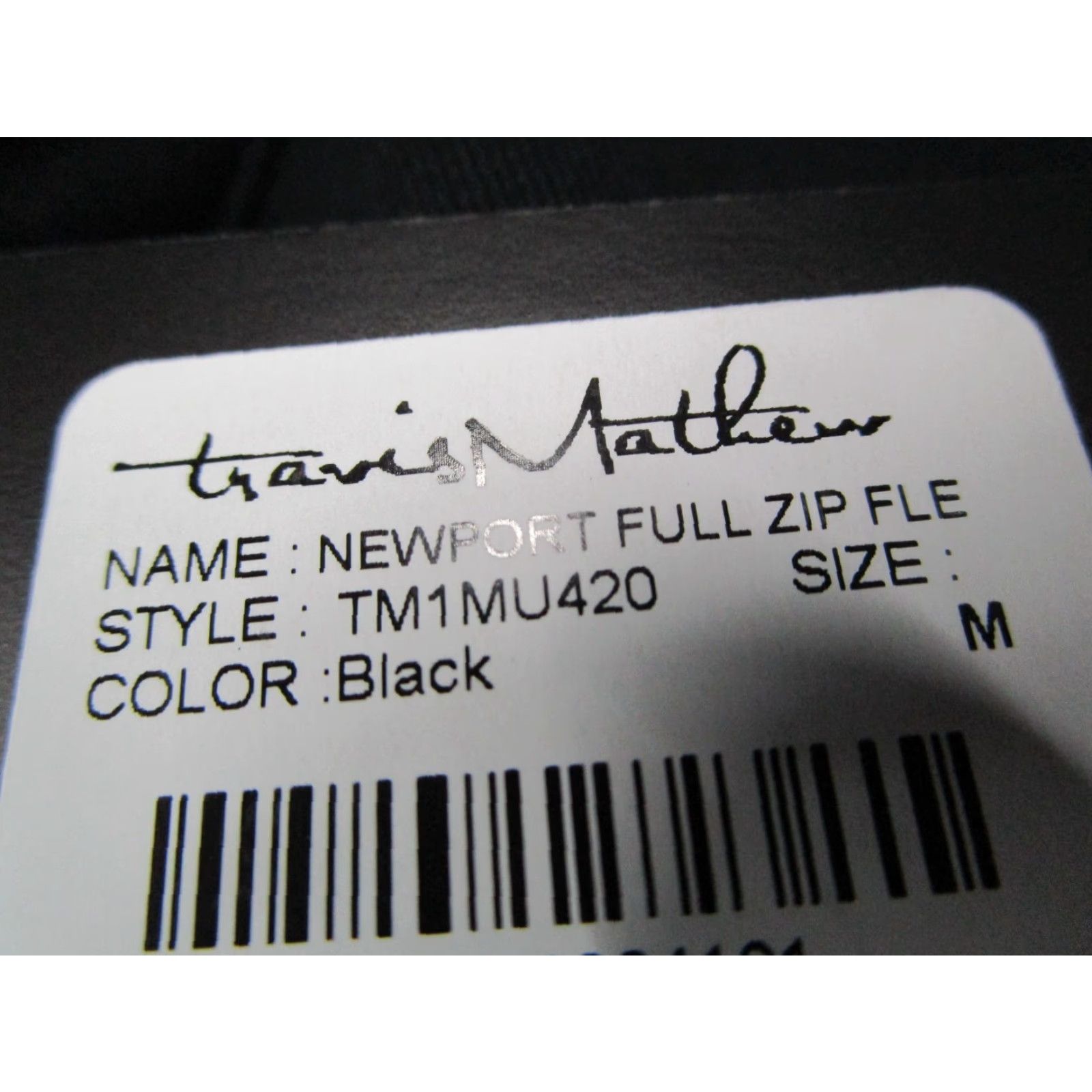TravisMathew Travis Mathew Jacket Men M Black Newport Full Zip Fleece Logo Embroidered Pockets Windbreaker City Classic Outdoor Sports 90s? (No, avoid unknown) Size US M / EU 48-50 / 2 - 3 Thumbnail