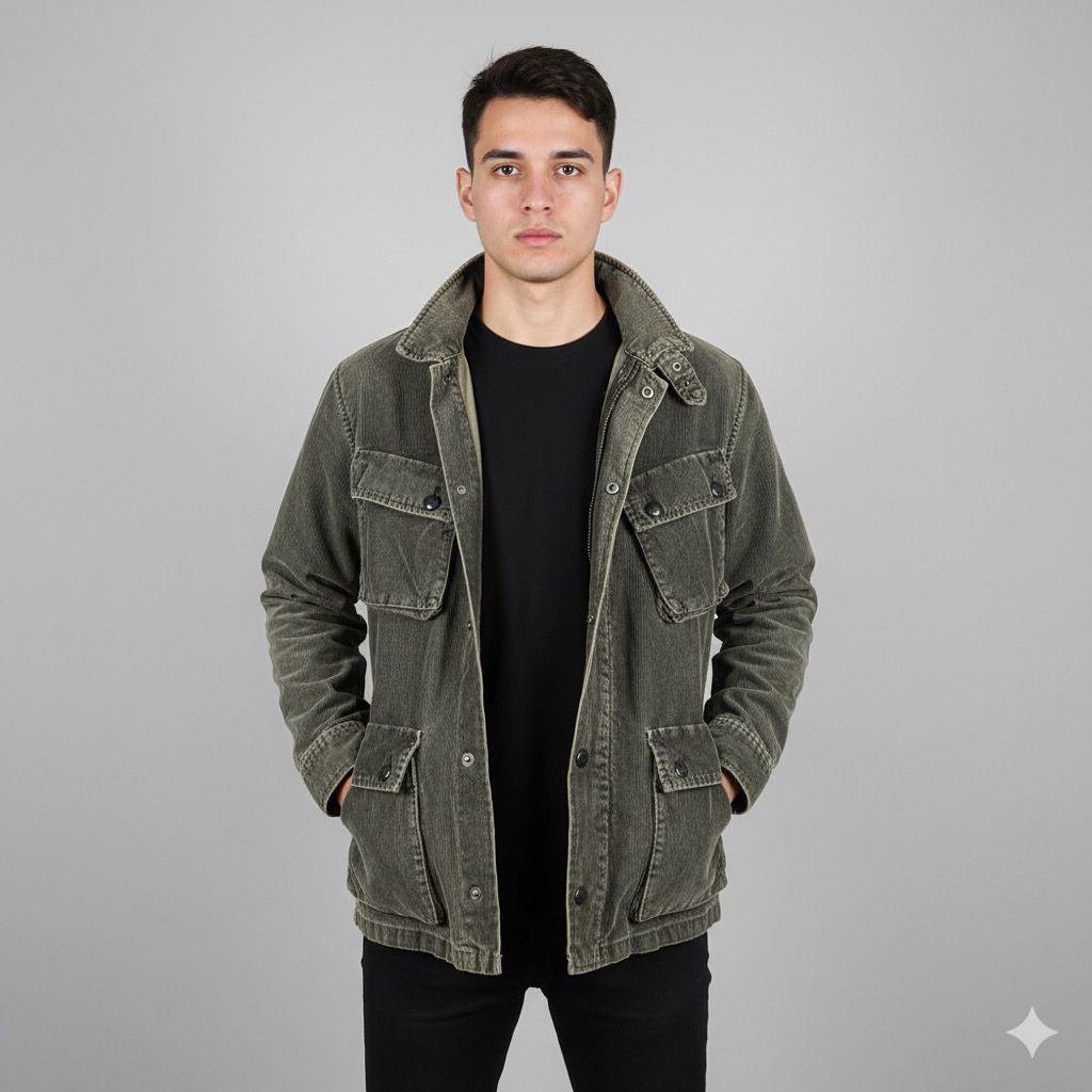 PPFM Vintage 90s PPFM Corduroy Jacket Size US M / EU 48-50 / 2 - 1 Thumbnail