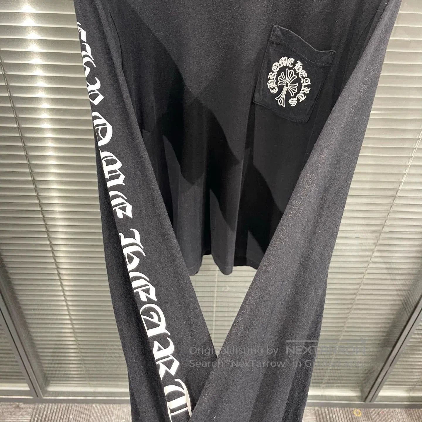 Chrome Hearts Black Long Sleeve Shirt with Pocket Design. Size US M / EU 48-50 / 2 - 5 Thumbnail