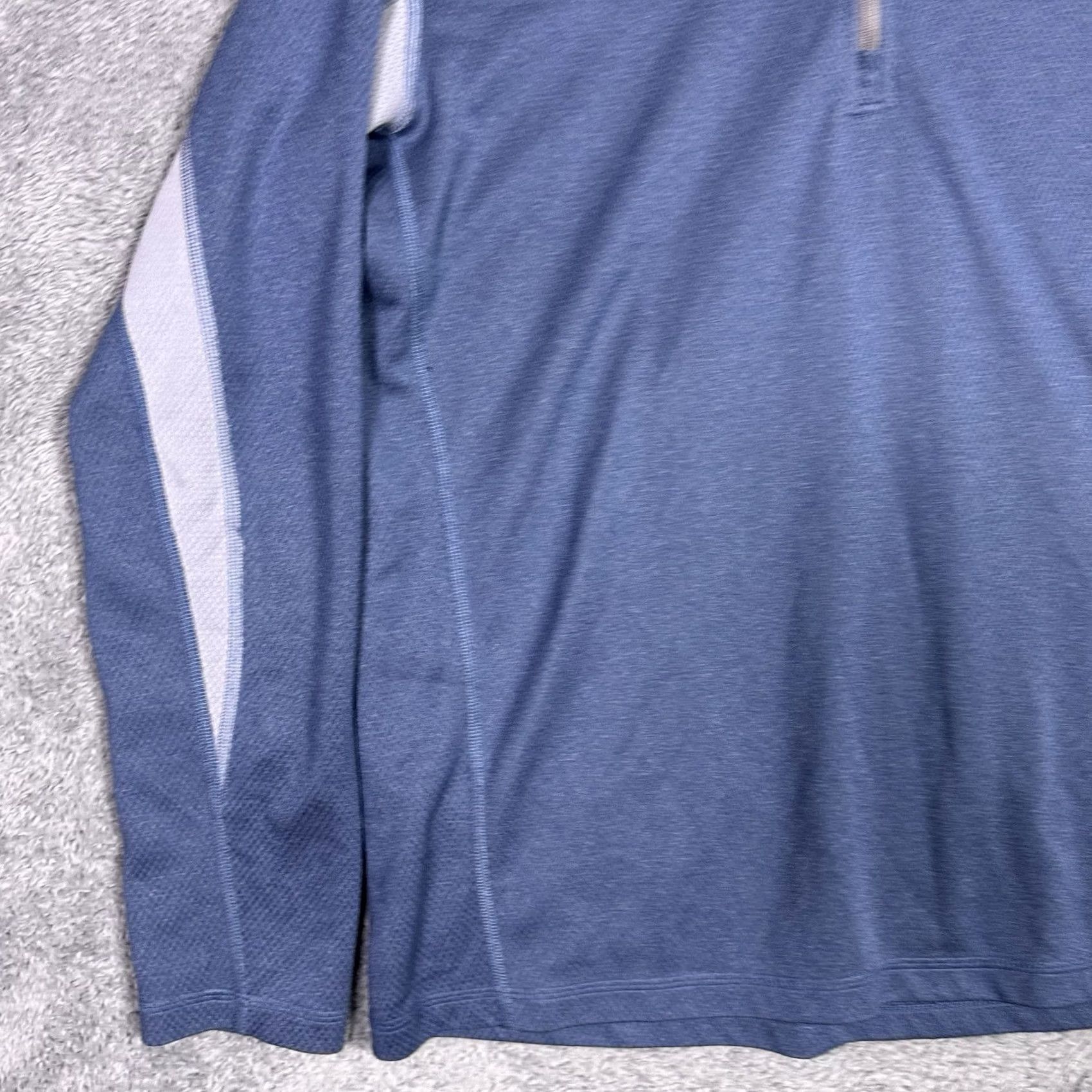 Ariat Ariat Tek Cold Series Mens L 1/4 Zip Pullover Fitted Sweatshirt Workwear Utility Blue Logo Solid 1/4 Zip Pullover Mens Size US L / EU 52-54 / 3 - 3 Thumbnail