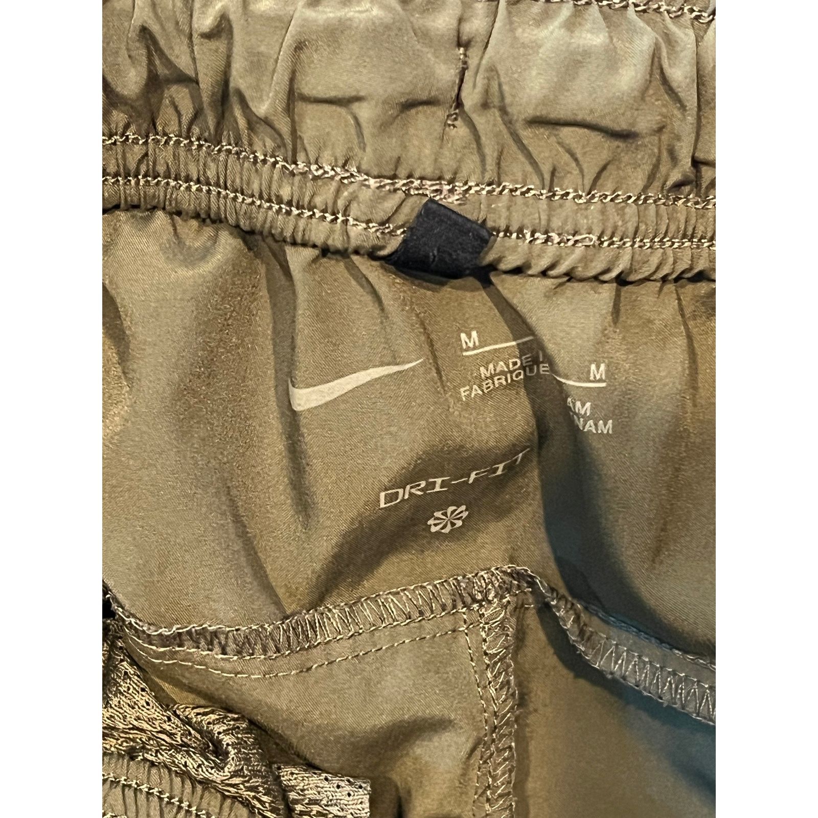 Nike Nike Gray Dri Fit Thin Warm Up Pants Mens Med Size US 36 / EU 52 - 3 Thumbnail