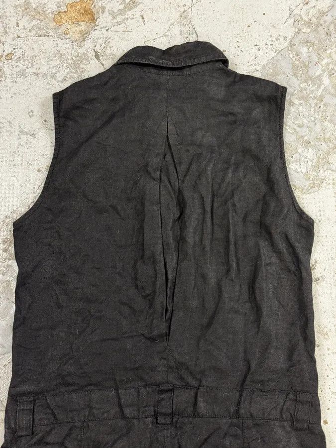 Dolce & Gabbana SS2003 Dolce & Gabbana Black Linen Millitary Combi Set Size XS / US 0-2 / IT 36-38 - 6 Thumbnail