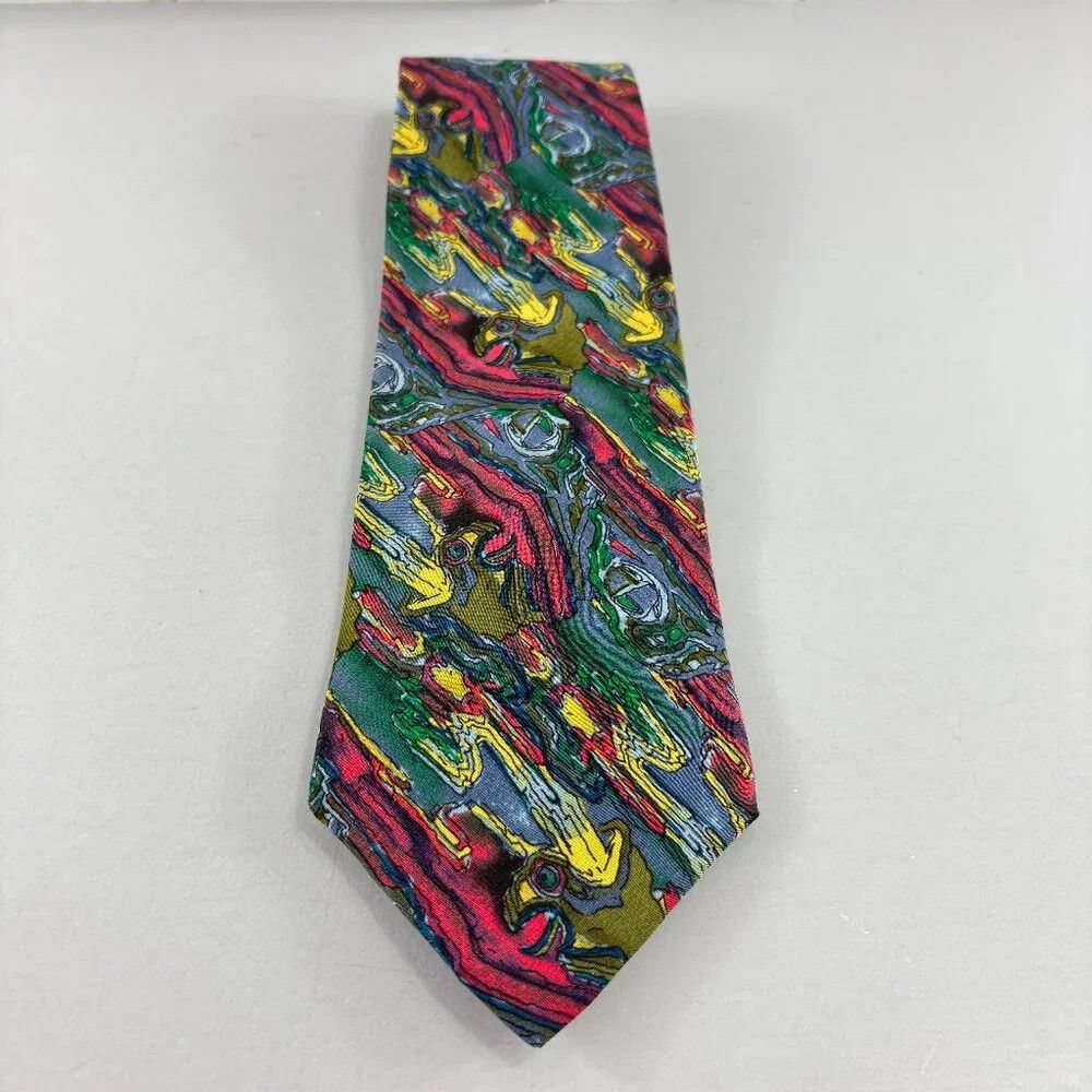 Other J. Garcia Parrots & Frogs Coll Five Abstract Men's Tie Size ONE SIZE - 1 Thumbnail