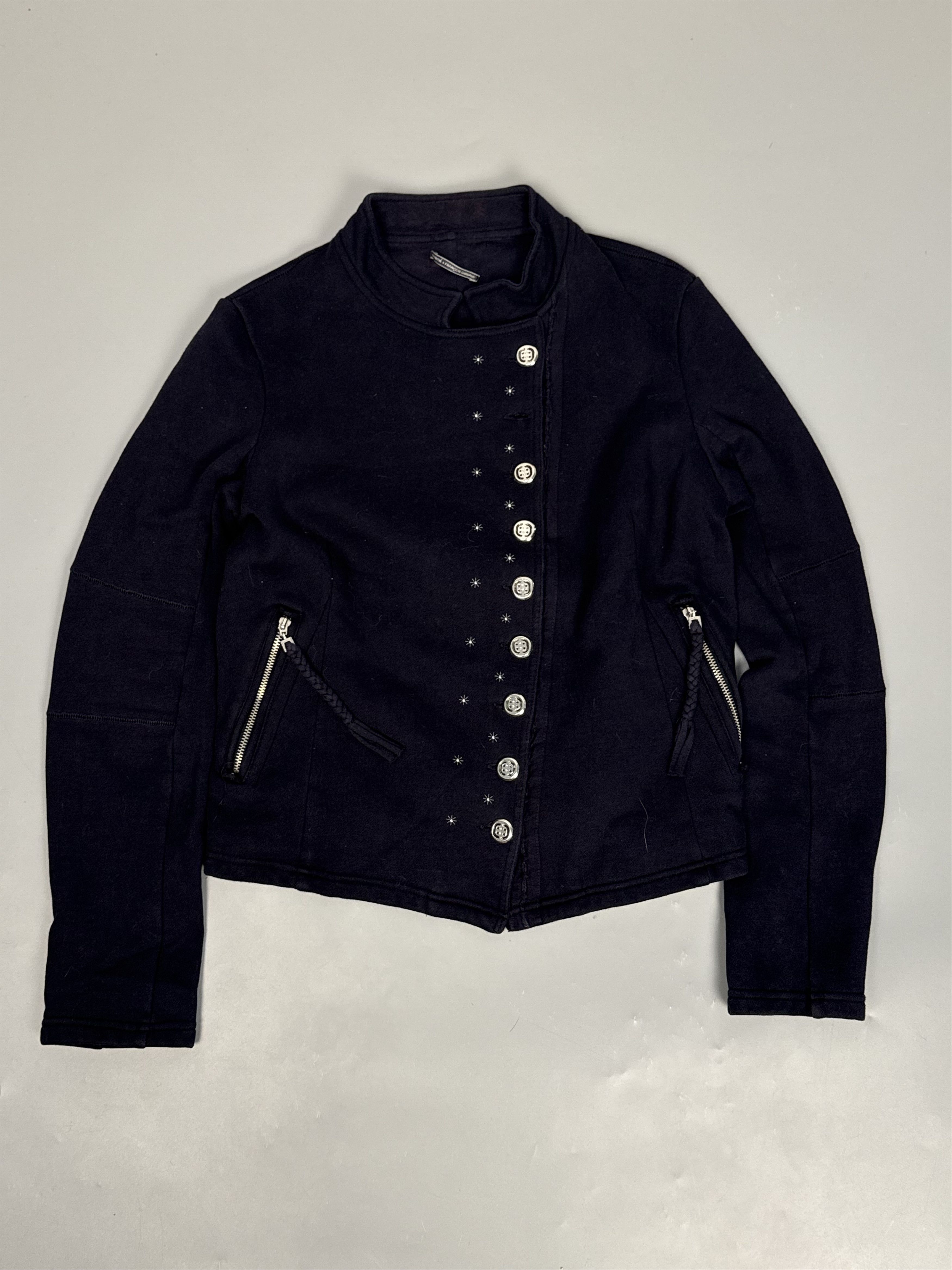 Marithe + Francois Girbaud Vintage MFG asymmetric napoleon sweat jacket Size L / US 10 / IT 46 - 1 Thumbnail