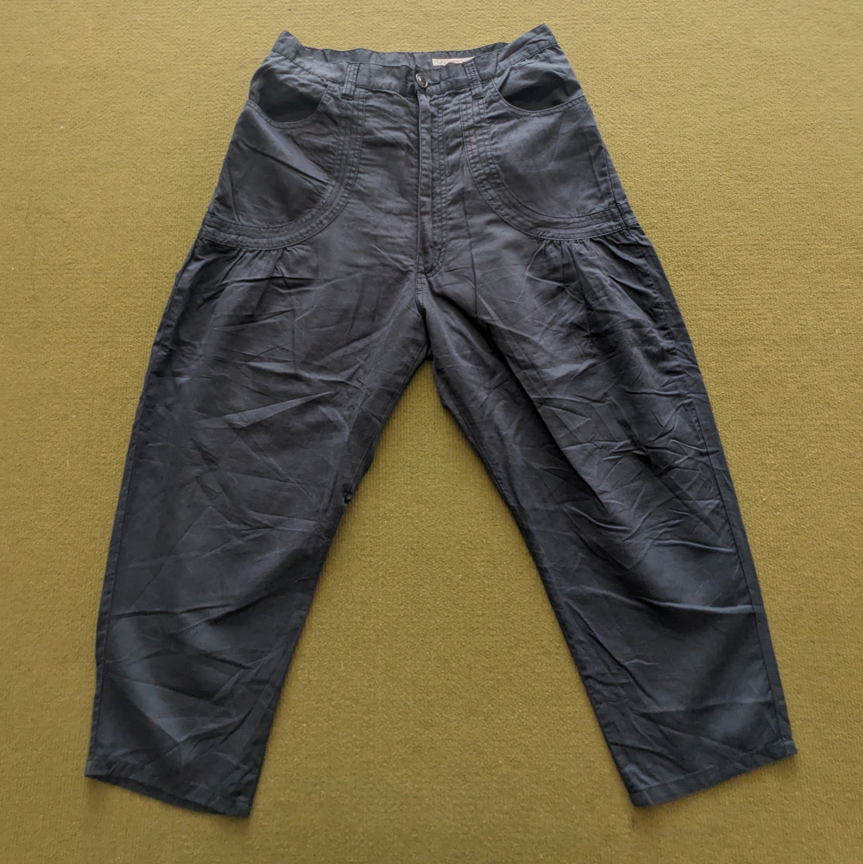 Japanese Brand Vintage Sunaokuwahara by Issey Miyake Buggy Pants Size US 29 - 1 Thumbnail