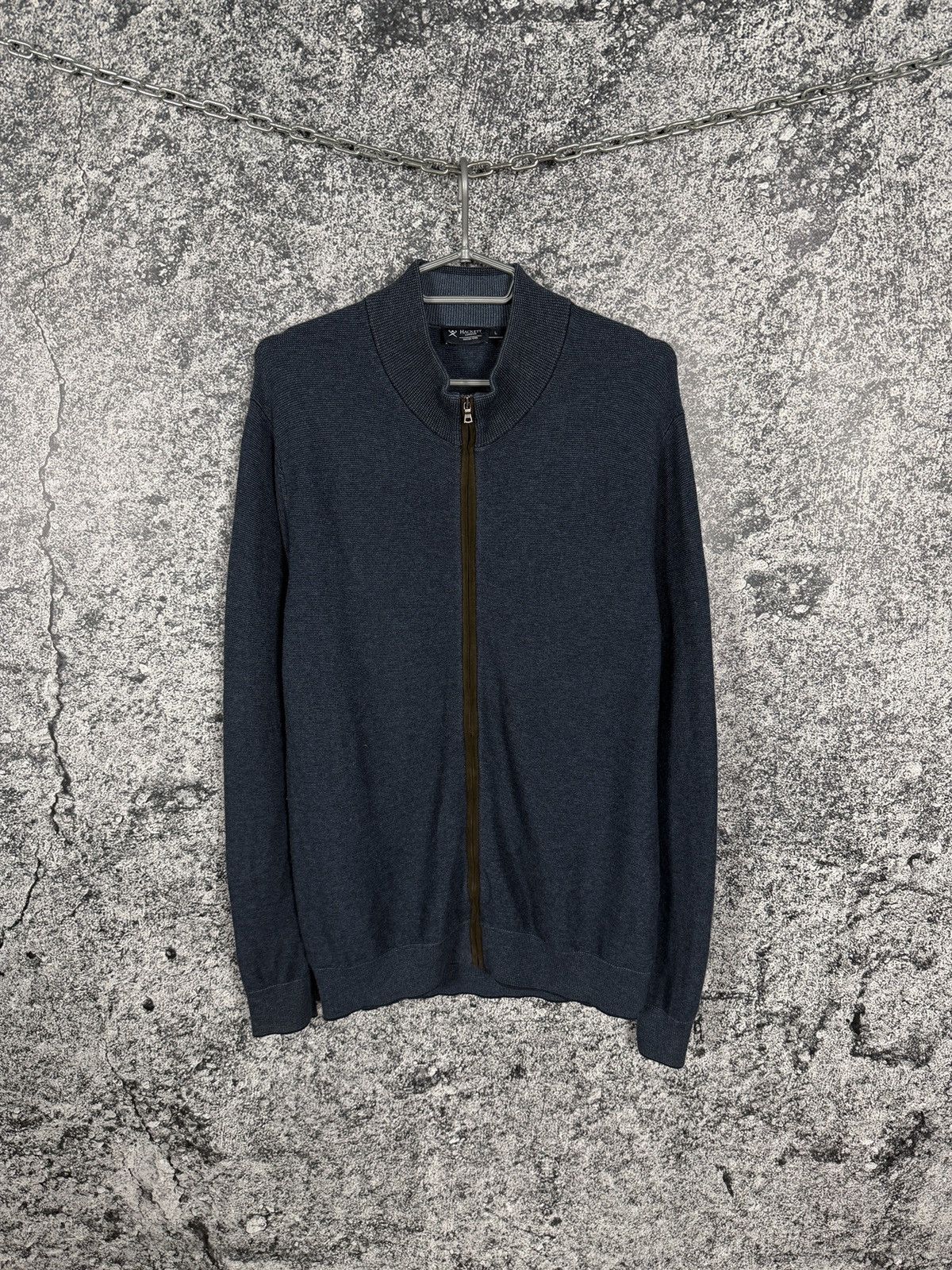 Hackett Hackett London Full Zip Pullover Cotton Wool Jumper Size L Size US L / EU 52-54 / 3 - 1 Thumbnail