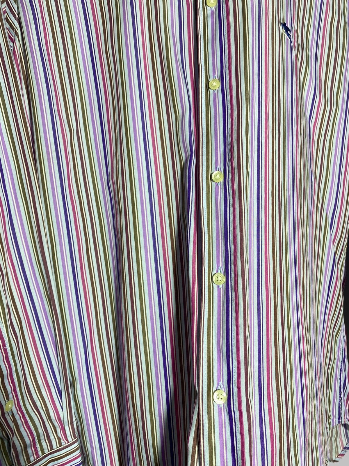 Etro 🔥 Y2K ETRO MILANO STRIPED SHIRT BOLD COLORS DANDY STYLE Size US M / EU 48-50 / 2 - 13 Thumbnail