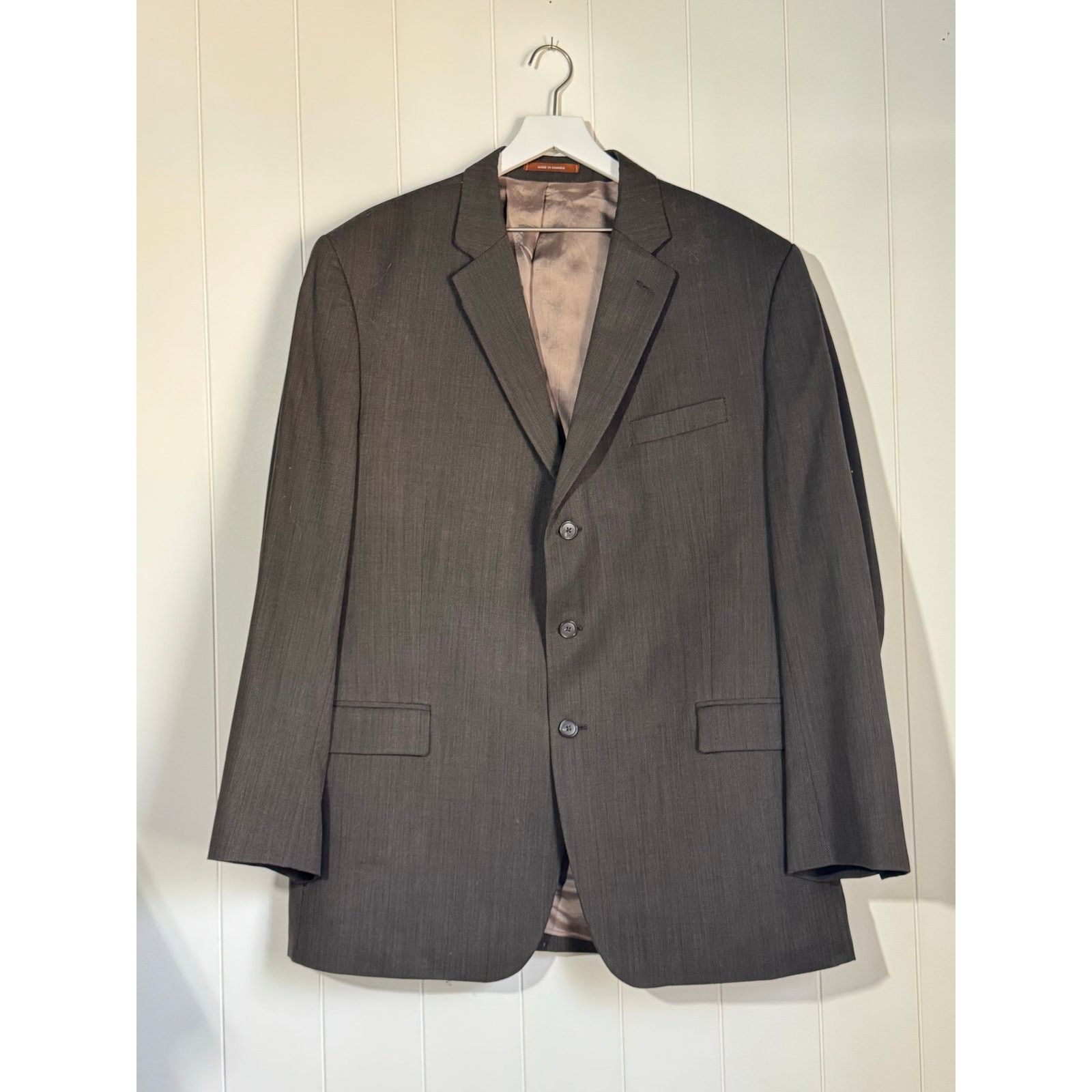 Michael Kors Michael Kors Suit Jacket Wool Brown LIned Size 48L Size US M / EU 48-50 / 2 - 1 Thumbnail