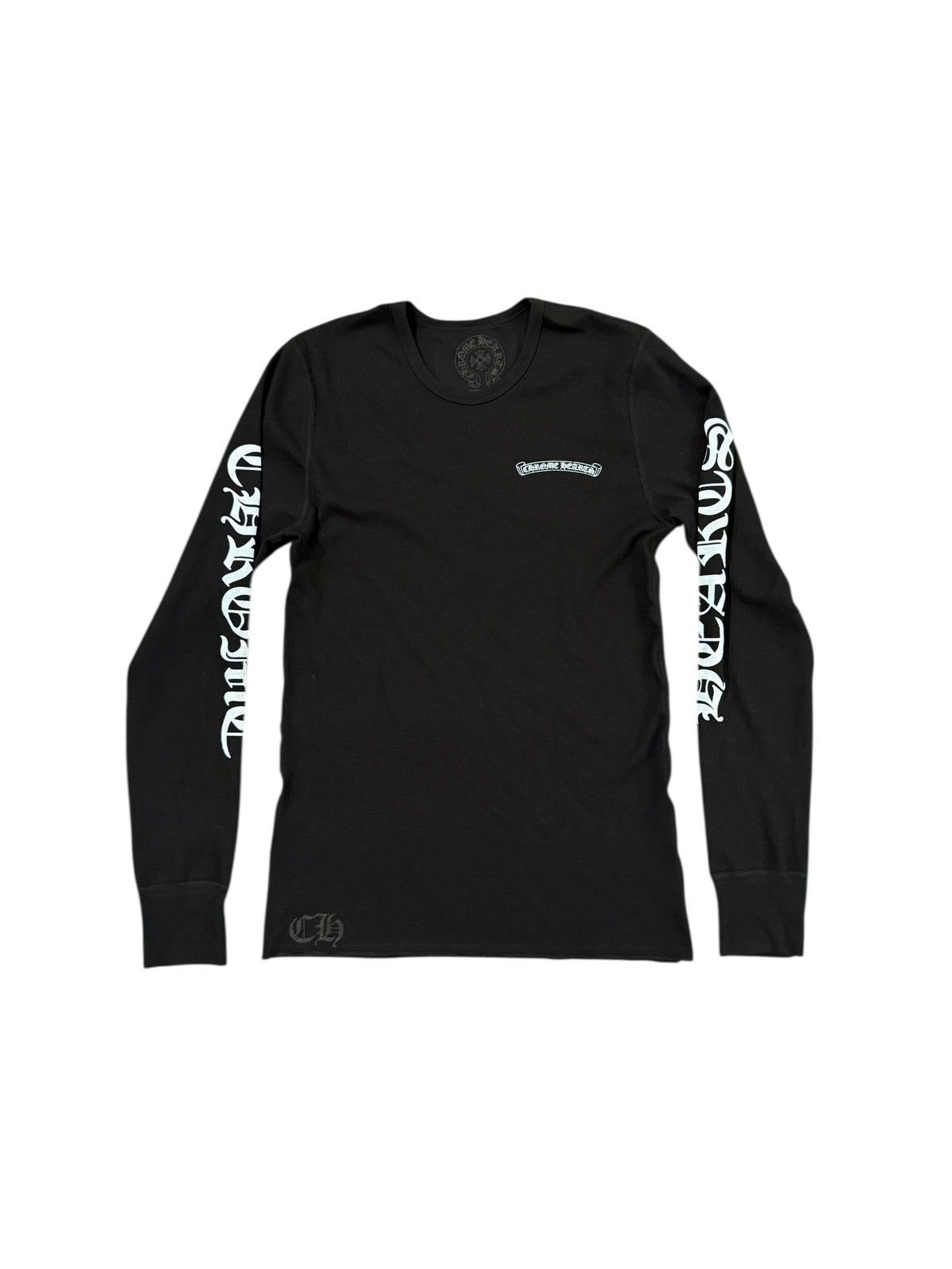 Chrome Hearts Classic Scroll Logo Thermal Long Sleeve Tee Size US XL / EU 56 / 4 - 1 Thumbnail