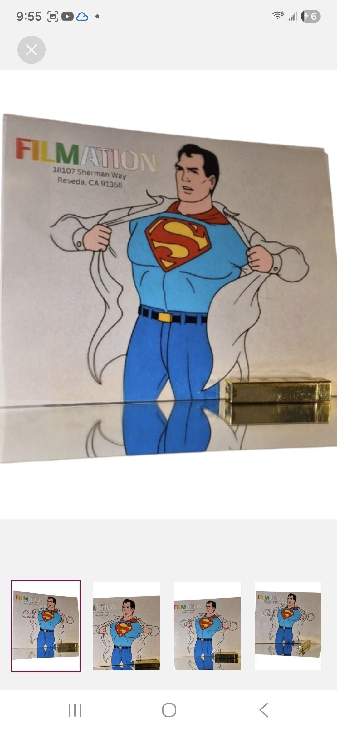 Other SUPERMAN Animation Cel Print - SUPERFRIENDS F1. Size ONE SIZE - 1 Thumbnail