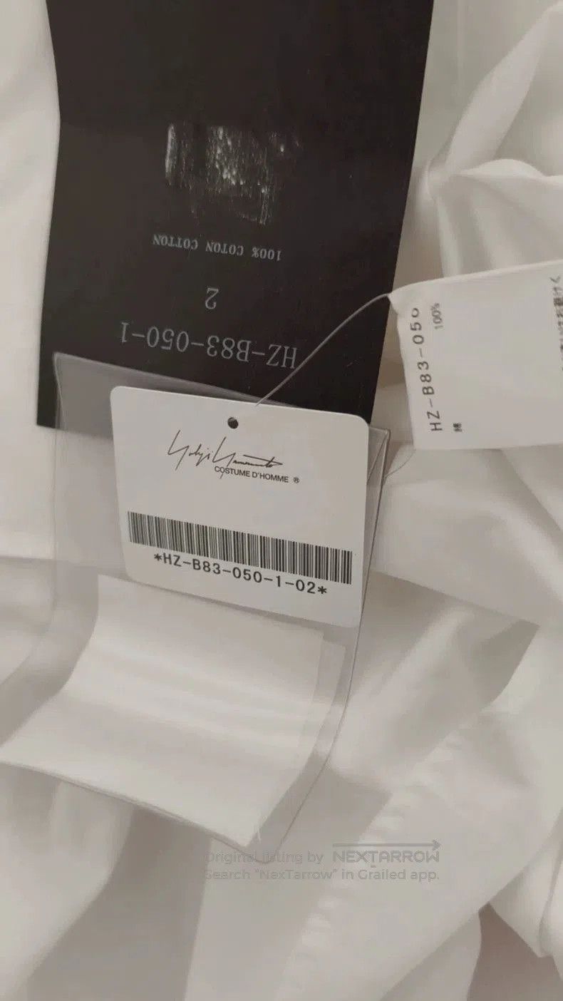 Yohji Yamamoto Yohji Yamamoto White Shirt Size 2. Size US M / EU 48-50 / 2 - 5 Thumbnail