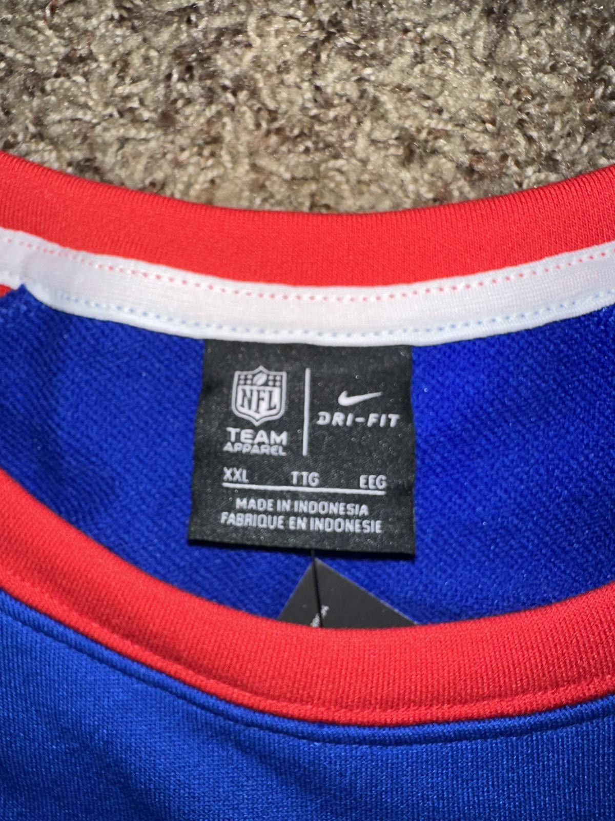 Nike Nike Men’s New England Patriots Dri-Fit Raglan Crew Sweatshirt Size US XXL / EU 58 / 5 - 5 Thumbnail