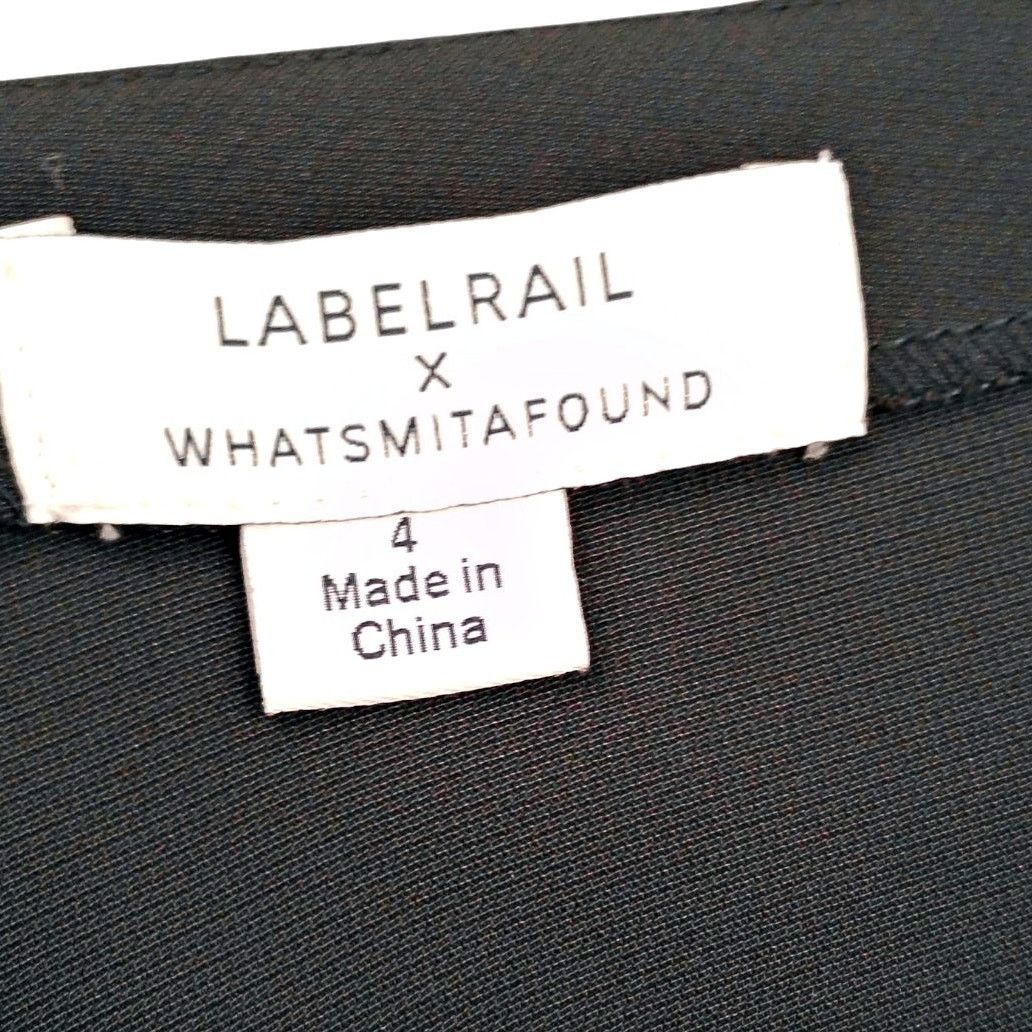 Other Label Rail x WhatSmitaFound Button Down Dress Flutter V Neck Size S / US 4 / IT 40 - 4 Thumbnail