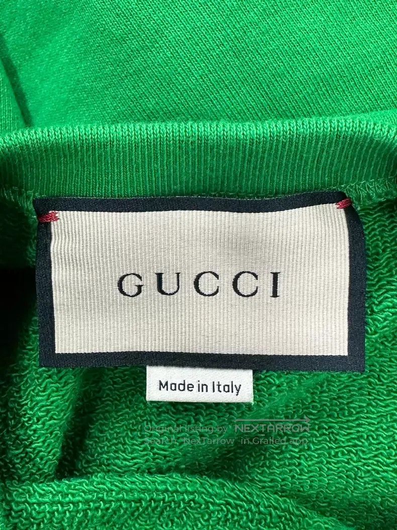 Gucci Gucci Green squirrel letter print logo long-sleeved sweats Size US XS / EU 42 / 0 - 3 Thumbnail