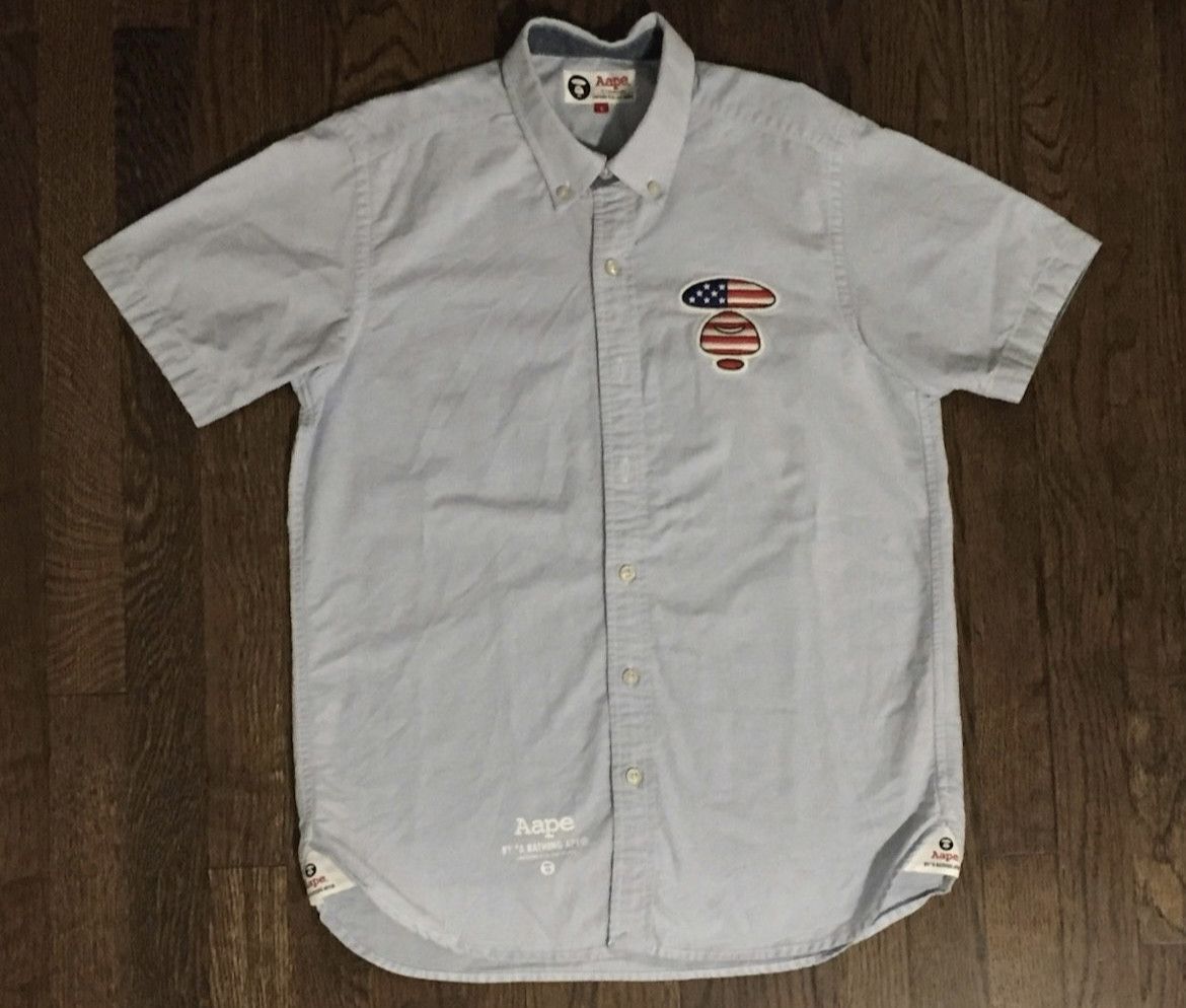 Bape Bape Aape button up shirt Size US S / EU 44-46 / 1 - 1 Thumbnail
